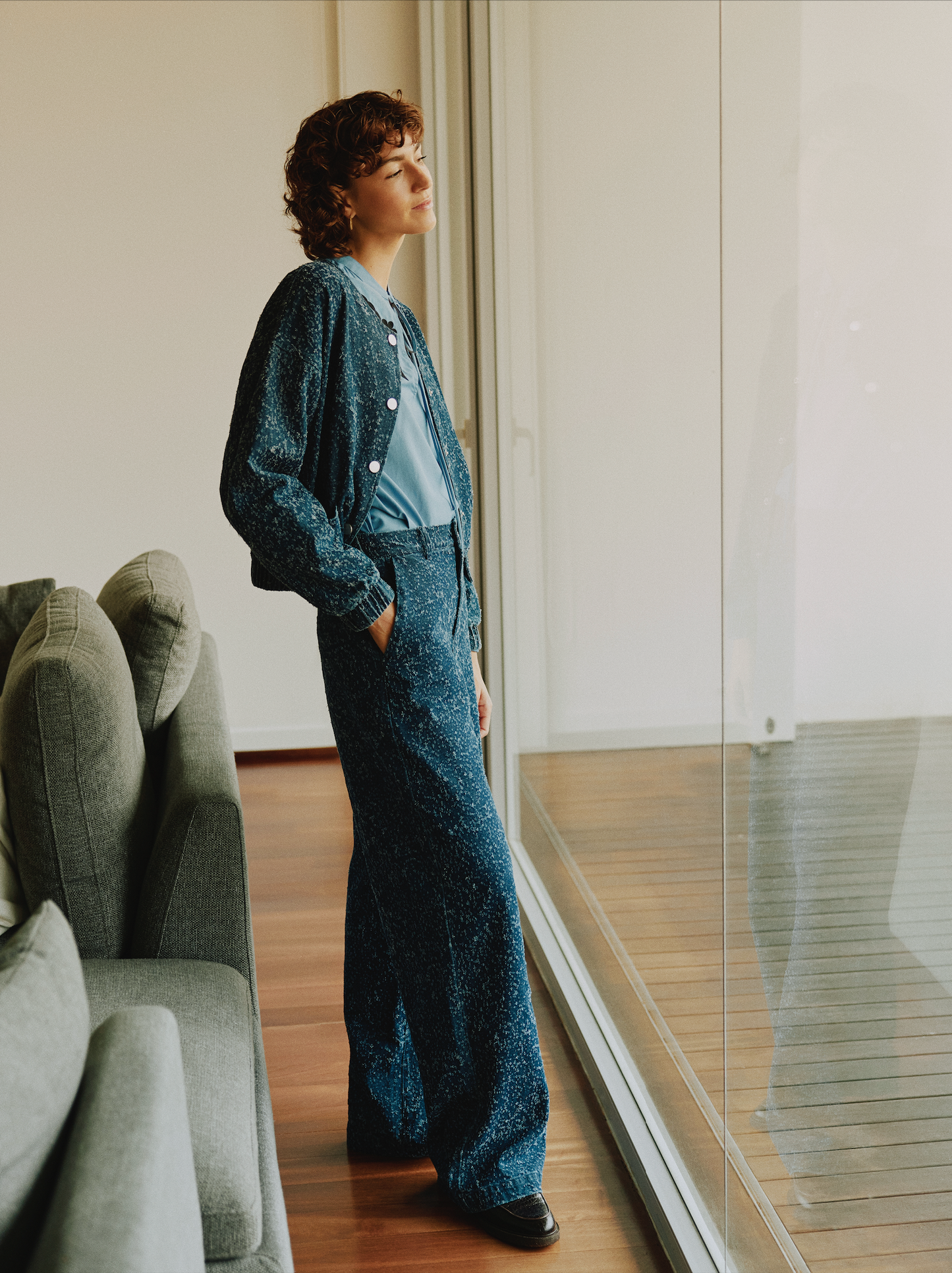 Pantalon détail couture B.Young