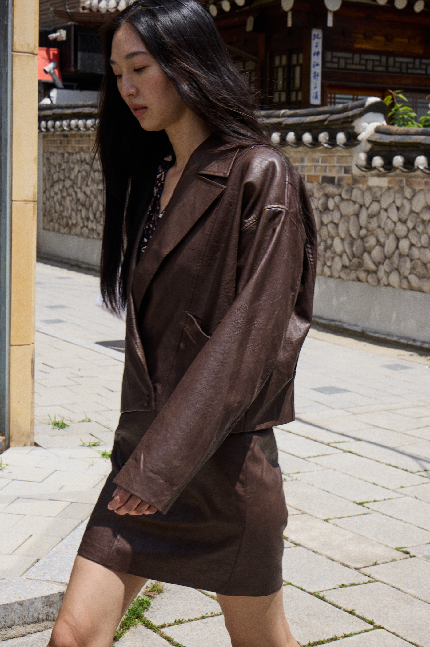 Veste simili cuir ICHI