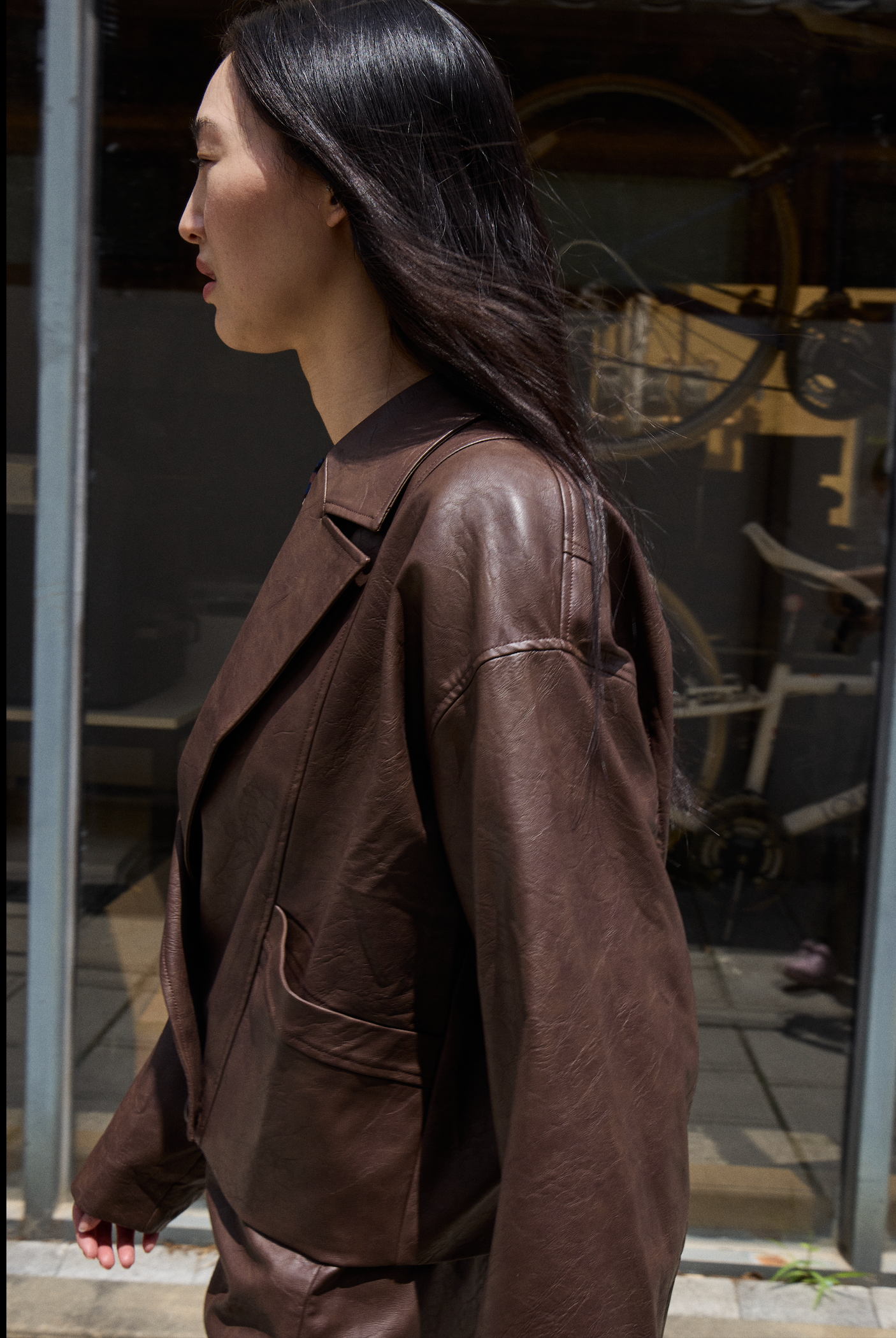 Veste simili cuir ICHI