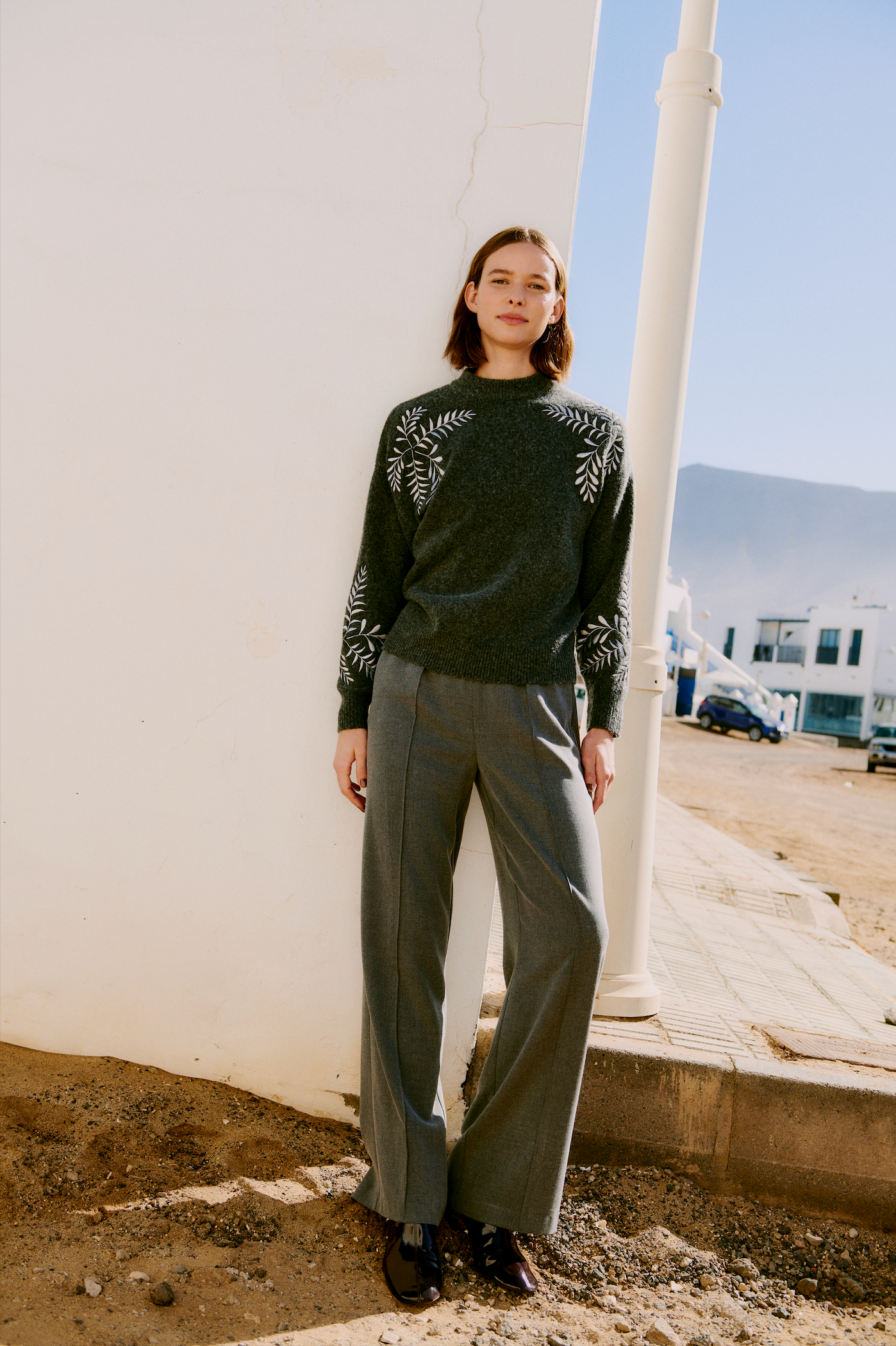 Pull avec broderie B.Young