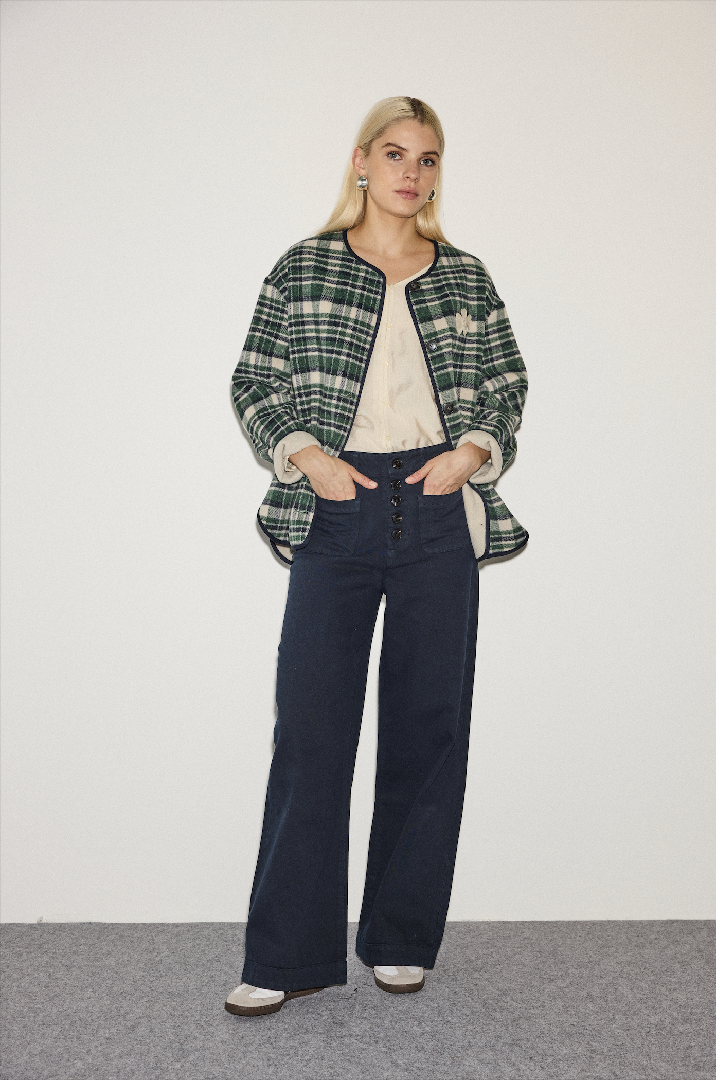 Pantalon large & boutons ICHI