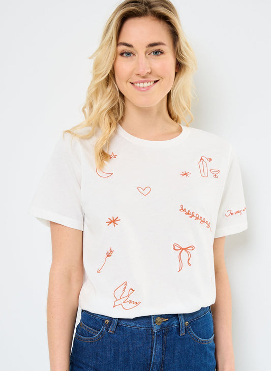 T-shirt broderie ICHI
