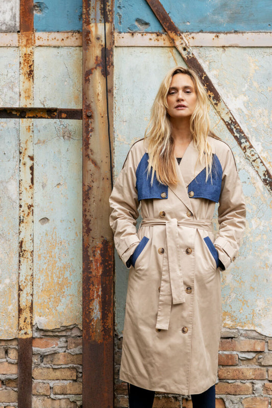 Trench empiècement jean Pulz