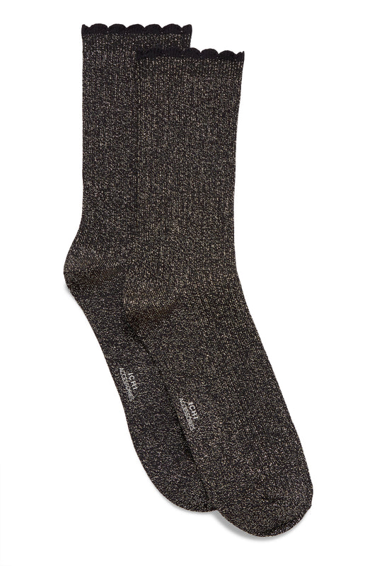 Chaussettes paillettes dorées ICHI