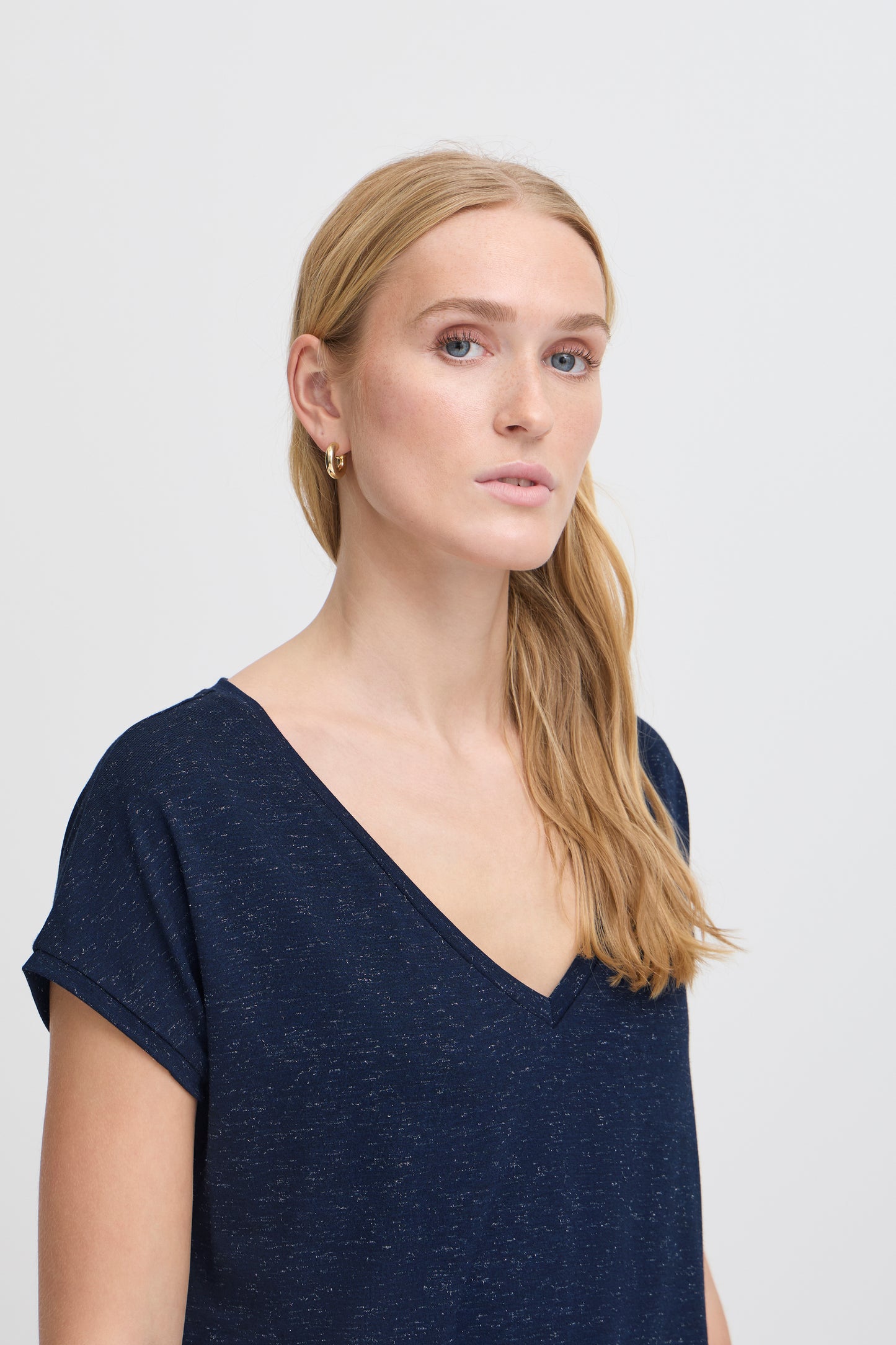T-shirt détail fil brillant ICHI