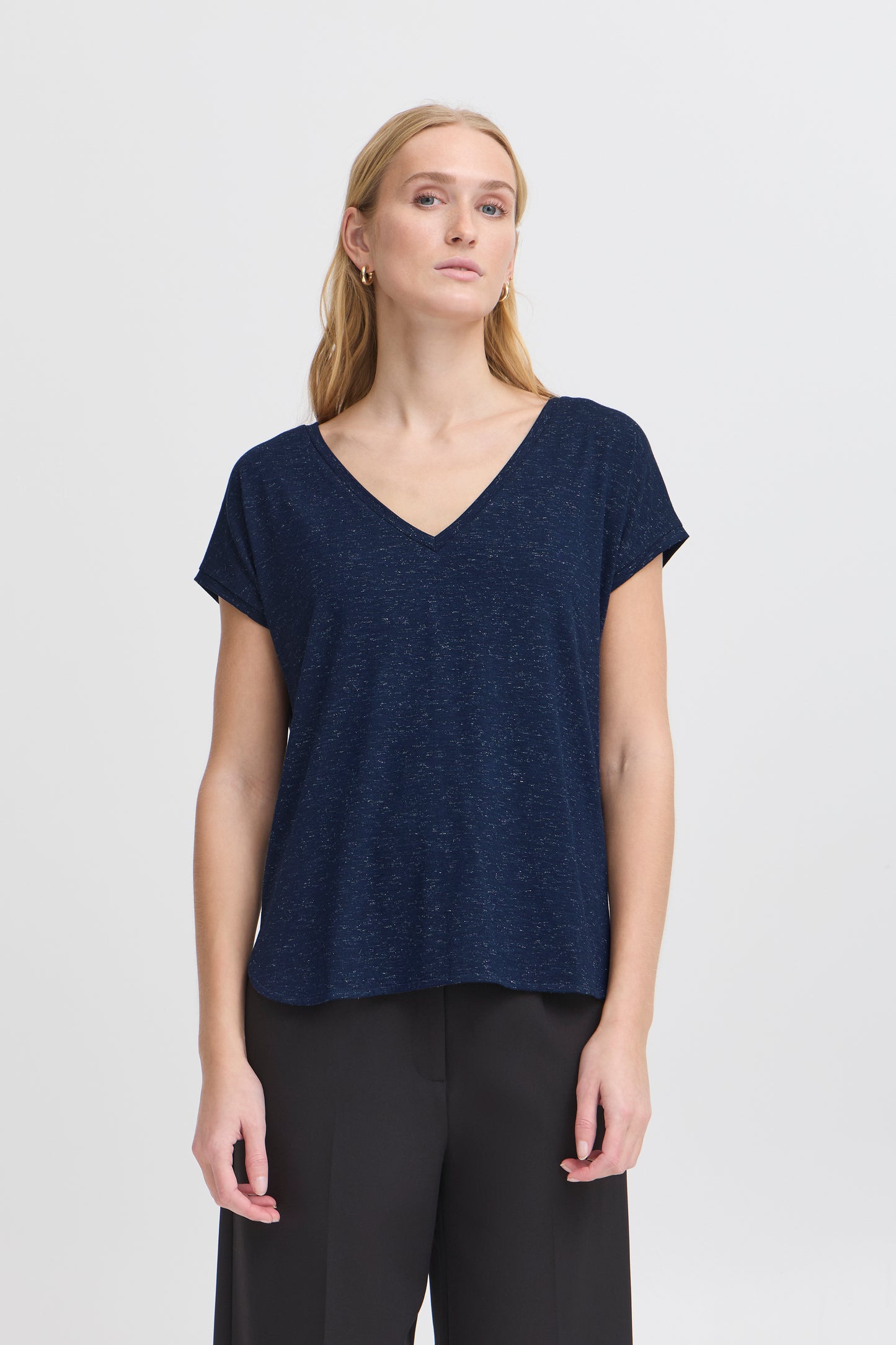 T-shirt détail fil brillant ICHI