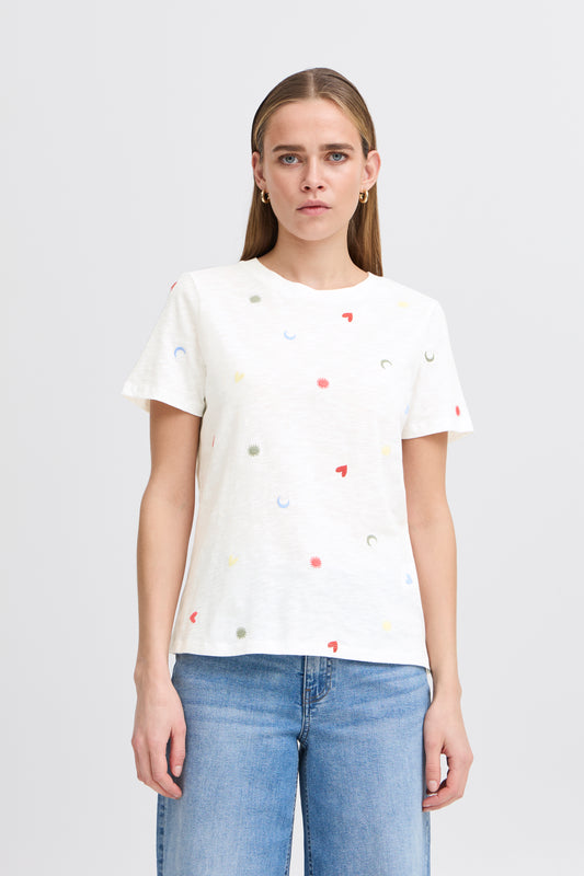 T-shirt petites broderies ICHI