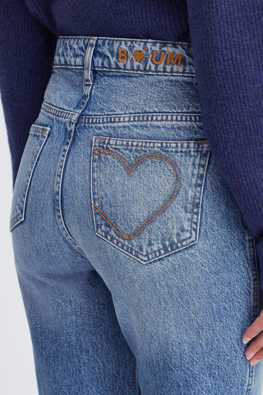 Jean détail broderie ICHI