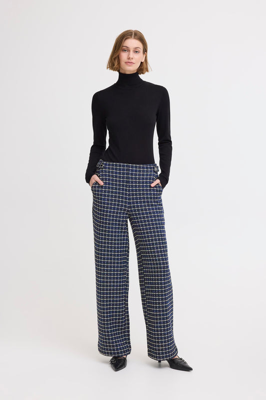 Pantalon effet tweed ICHI