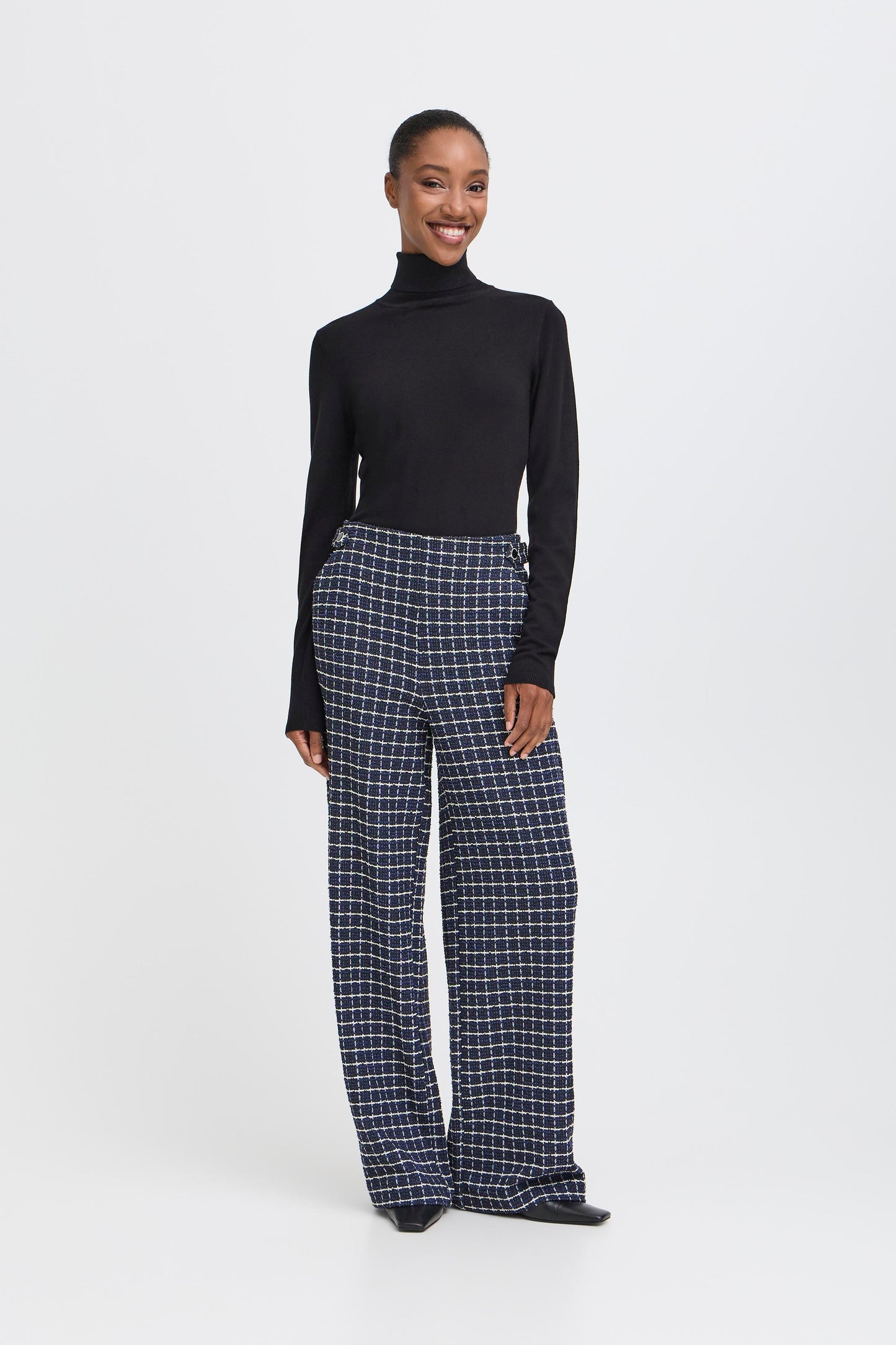 Pantalon effet tweed ICHI