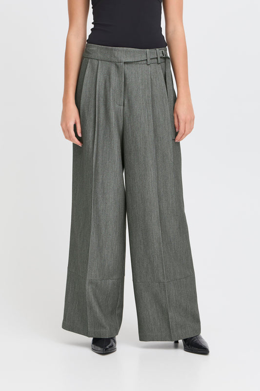 Pantalon large ceinture ICHI