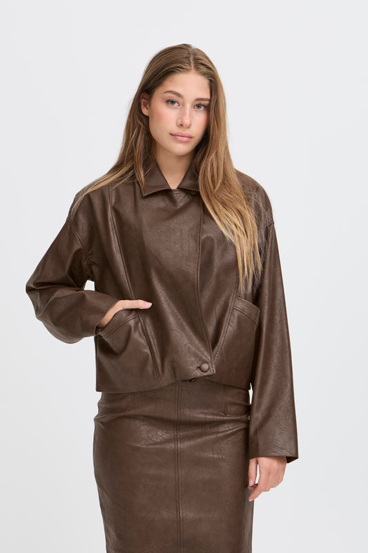 Veste simili cuir ICHI