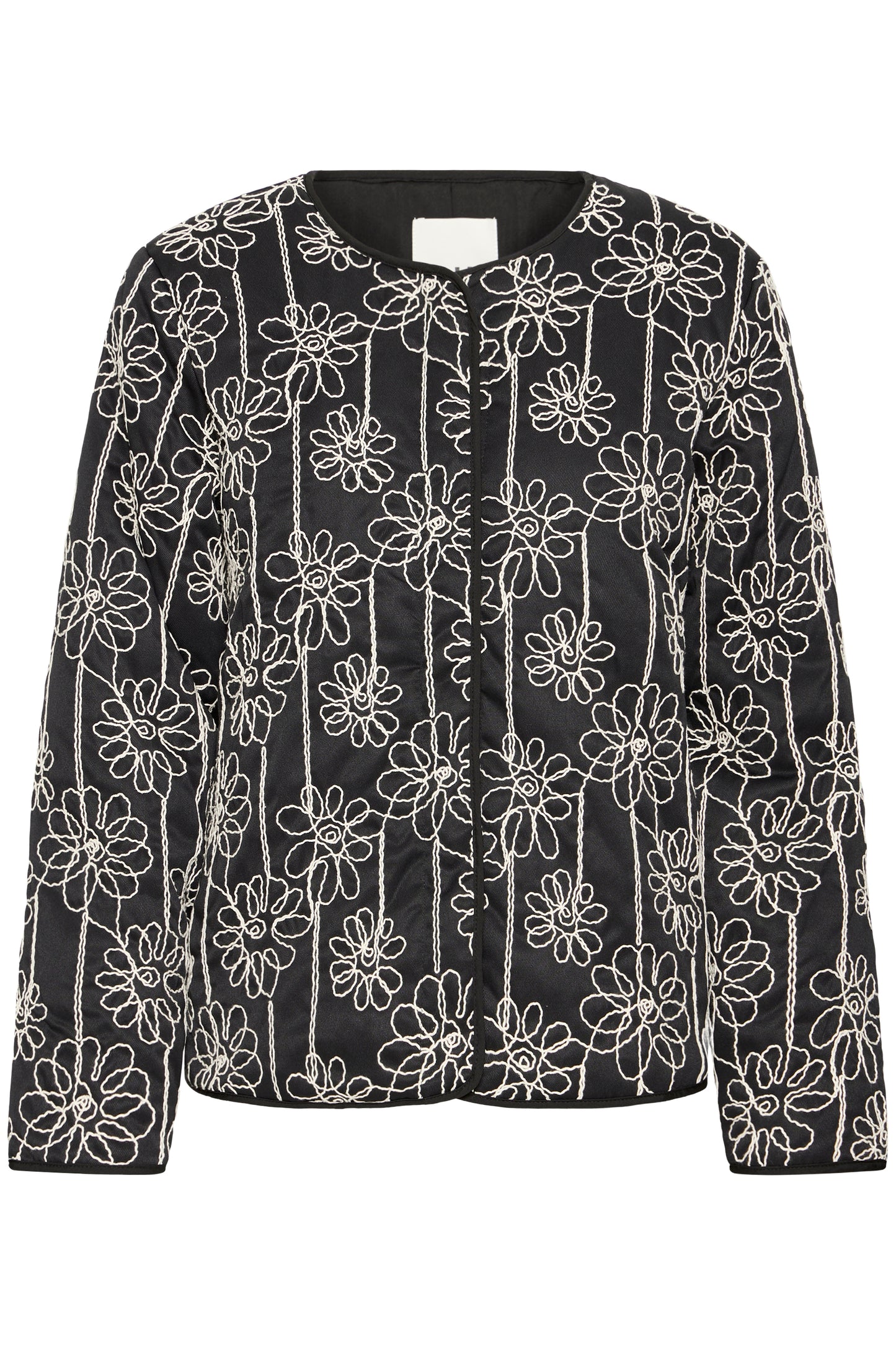 Veste droite broderie ICHI