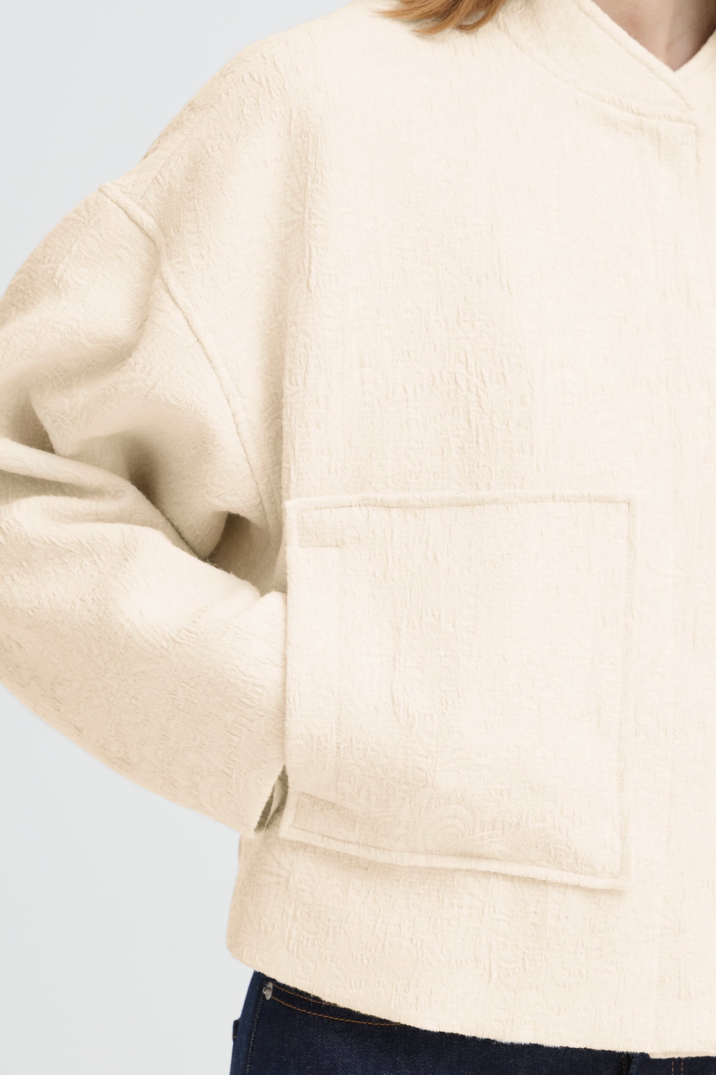 Veste blouson texturé ICHI