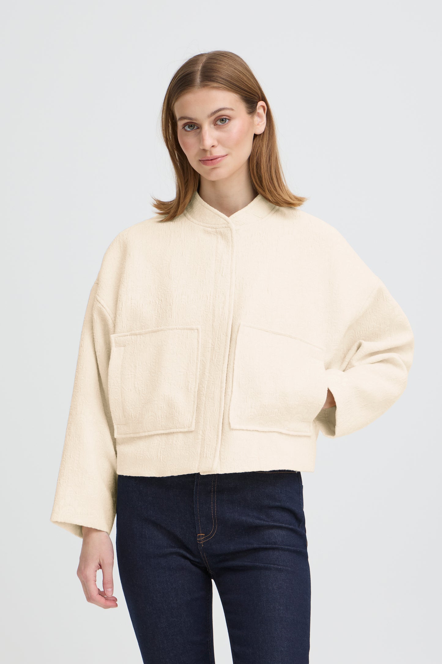 Veste blouson texturé ICHI