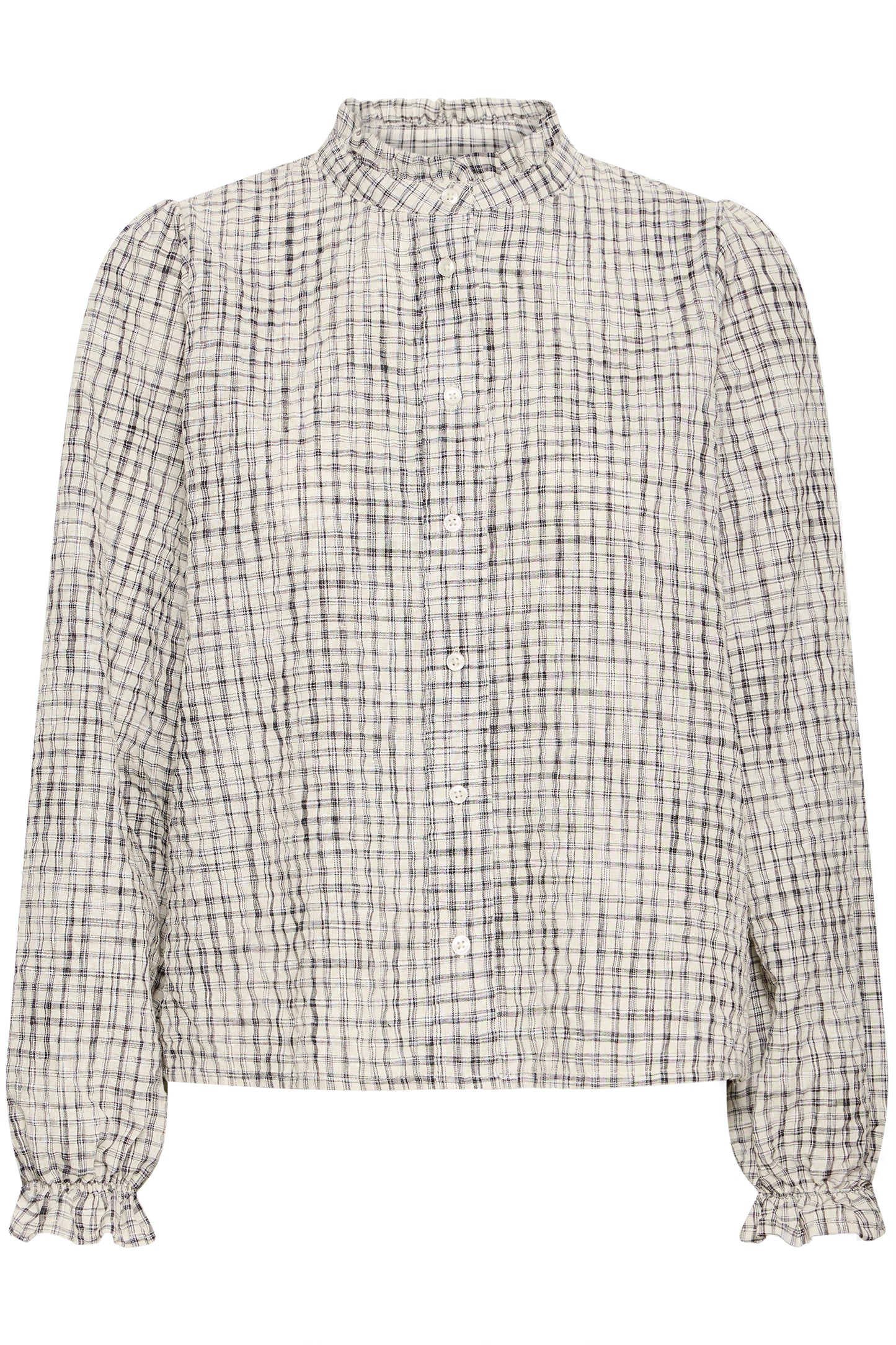 Chemise carreaux fronces ICHI