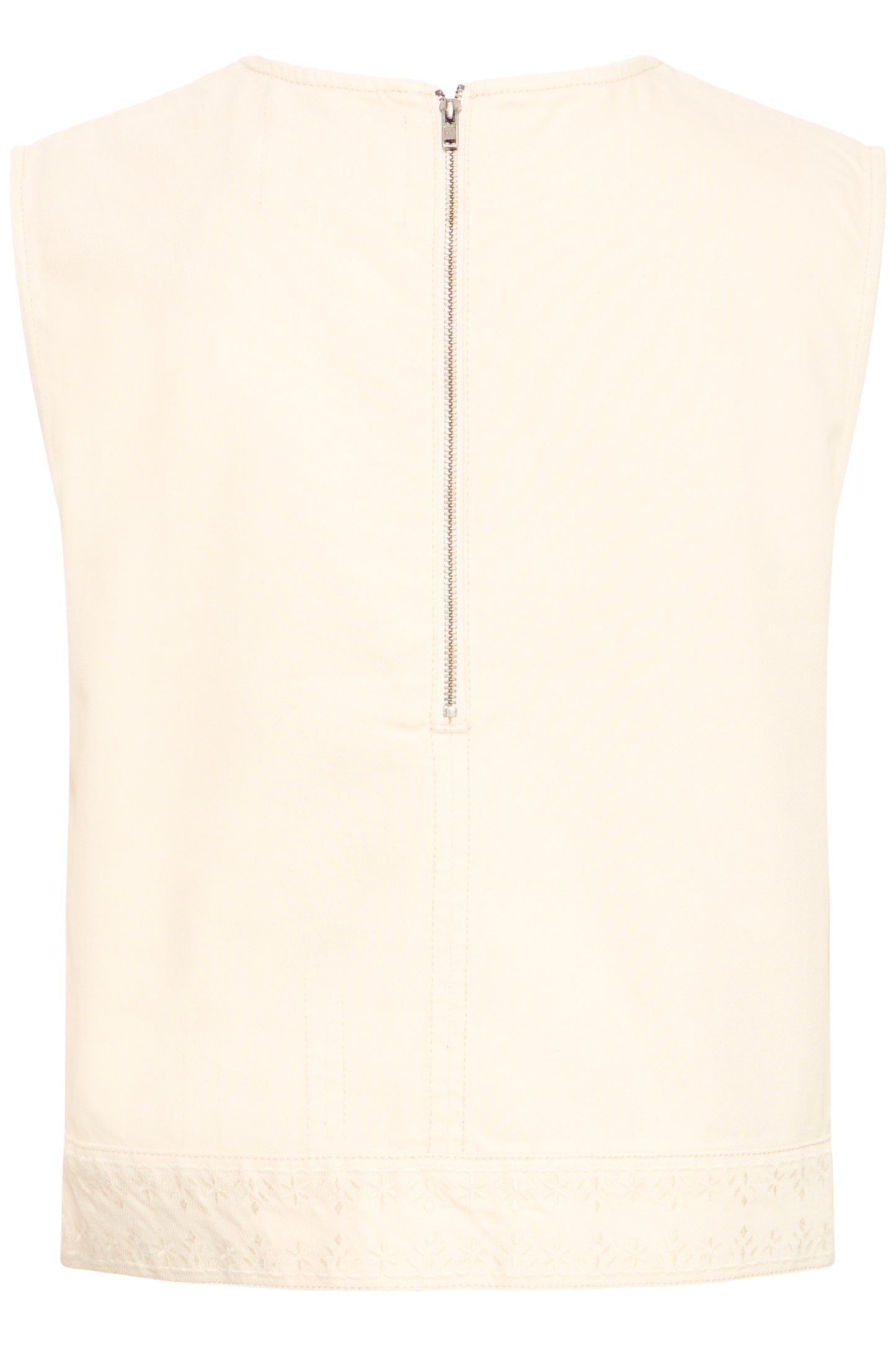 Top jean broderie ICHI