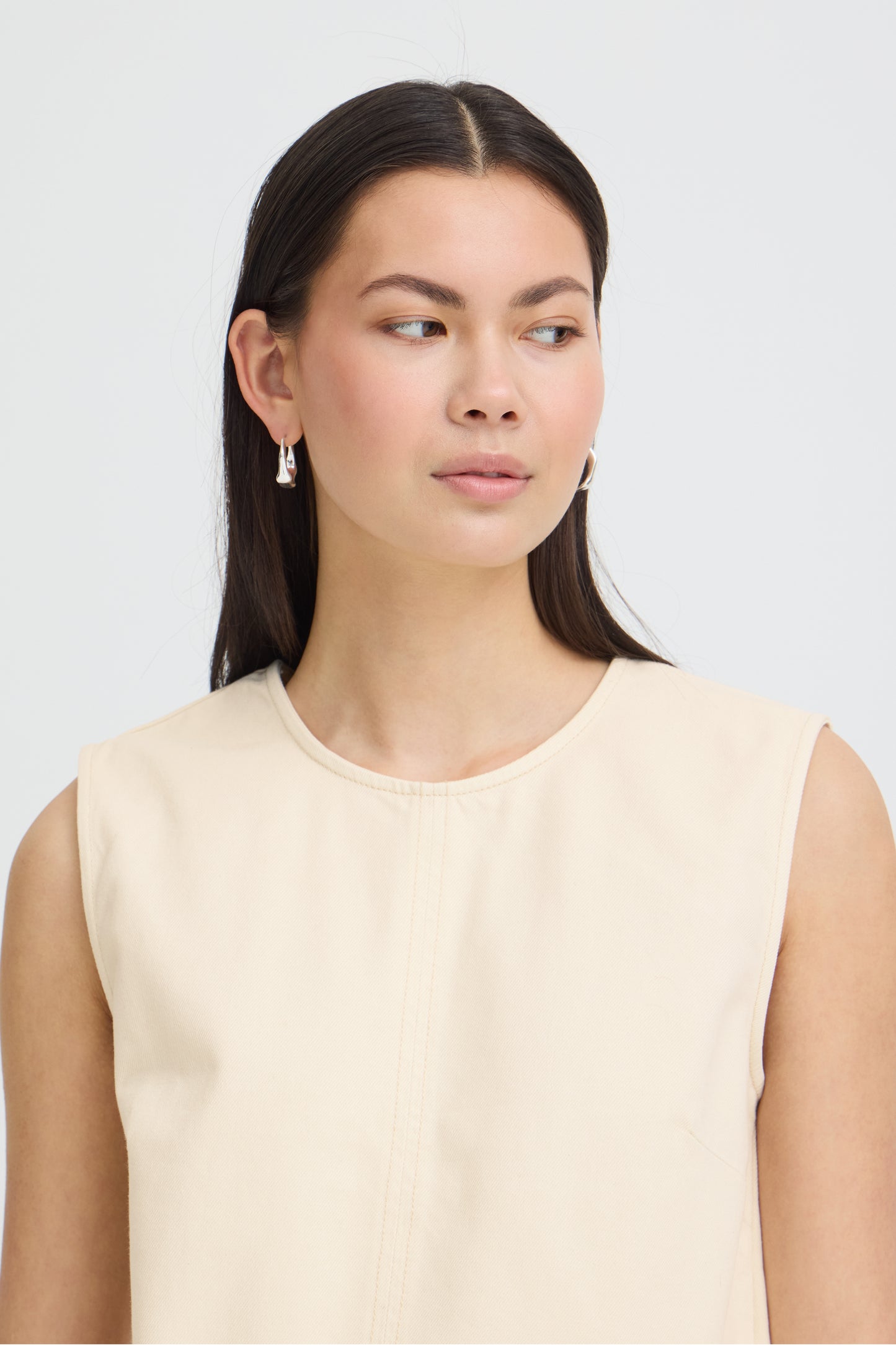 Top jean broderie ICHI