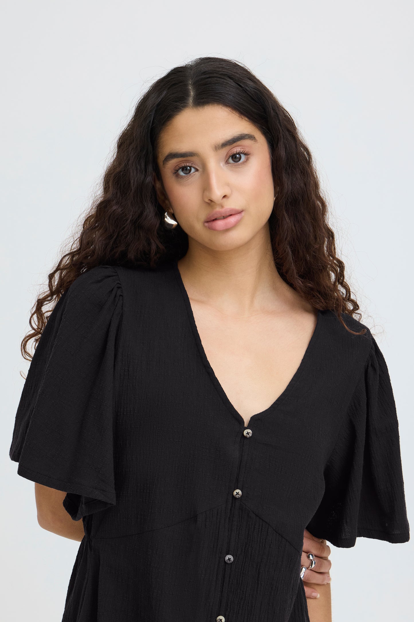 Robe noir coton ICHI