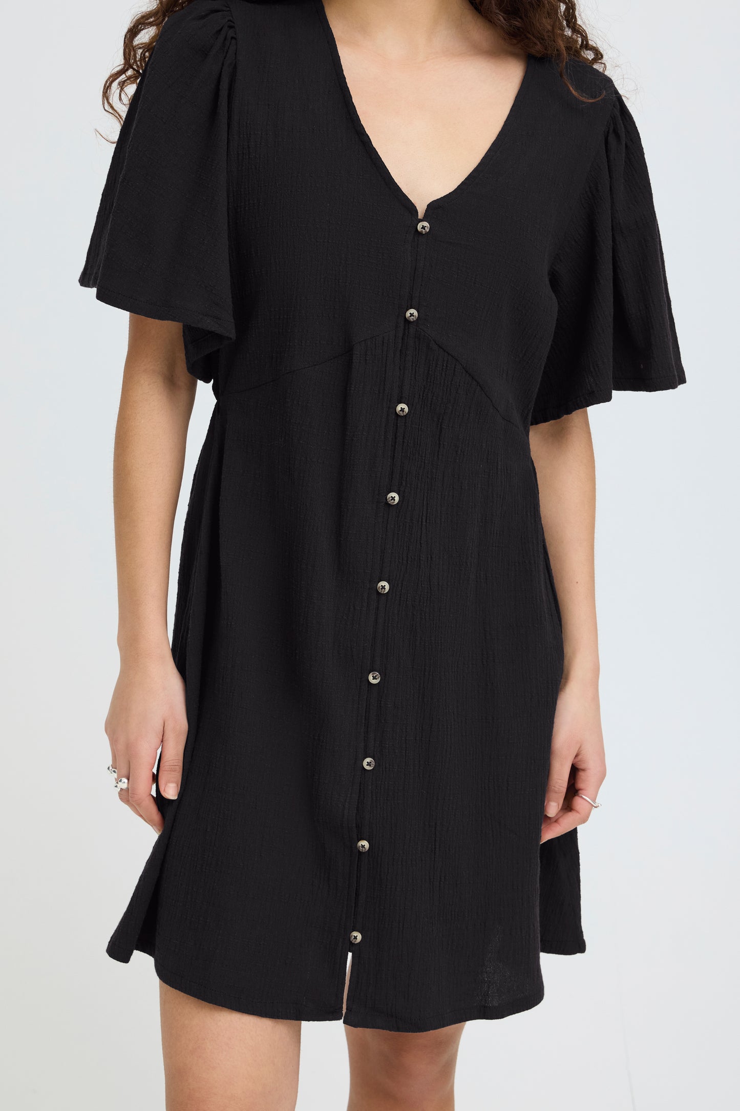 Robe noir coton ICHI