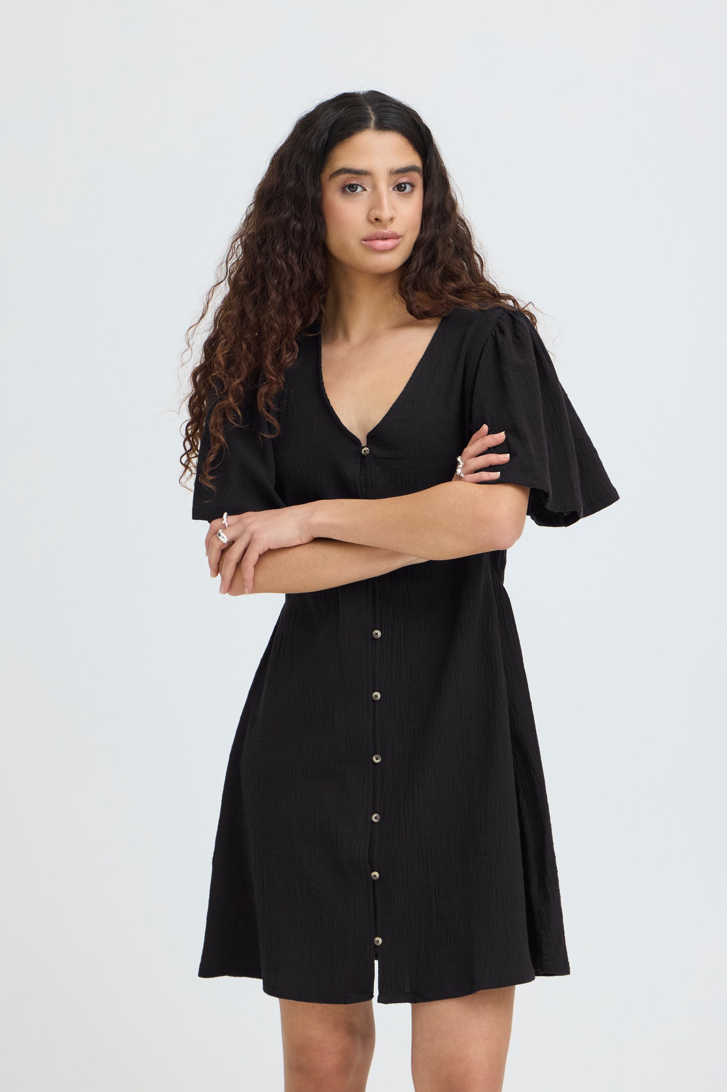 Robe noir coton ICHI