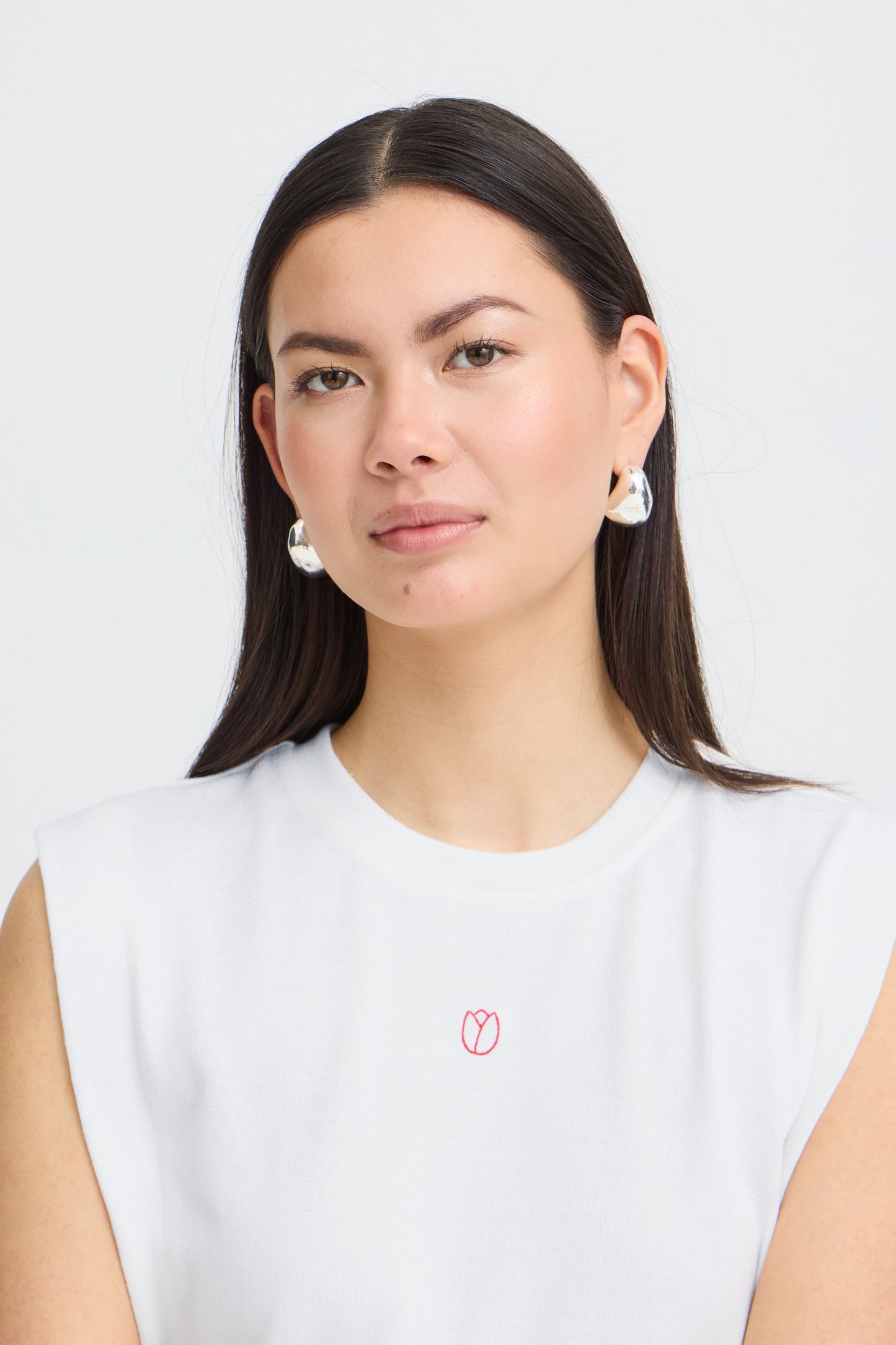 Débardeur détail mailles colorés ICHI