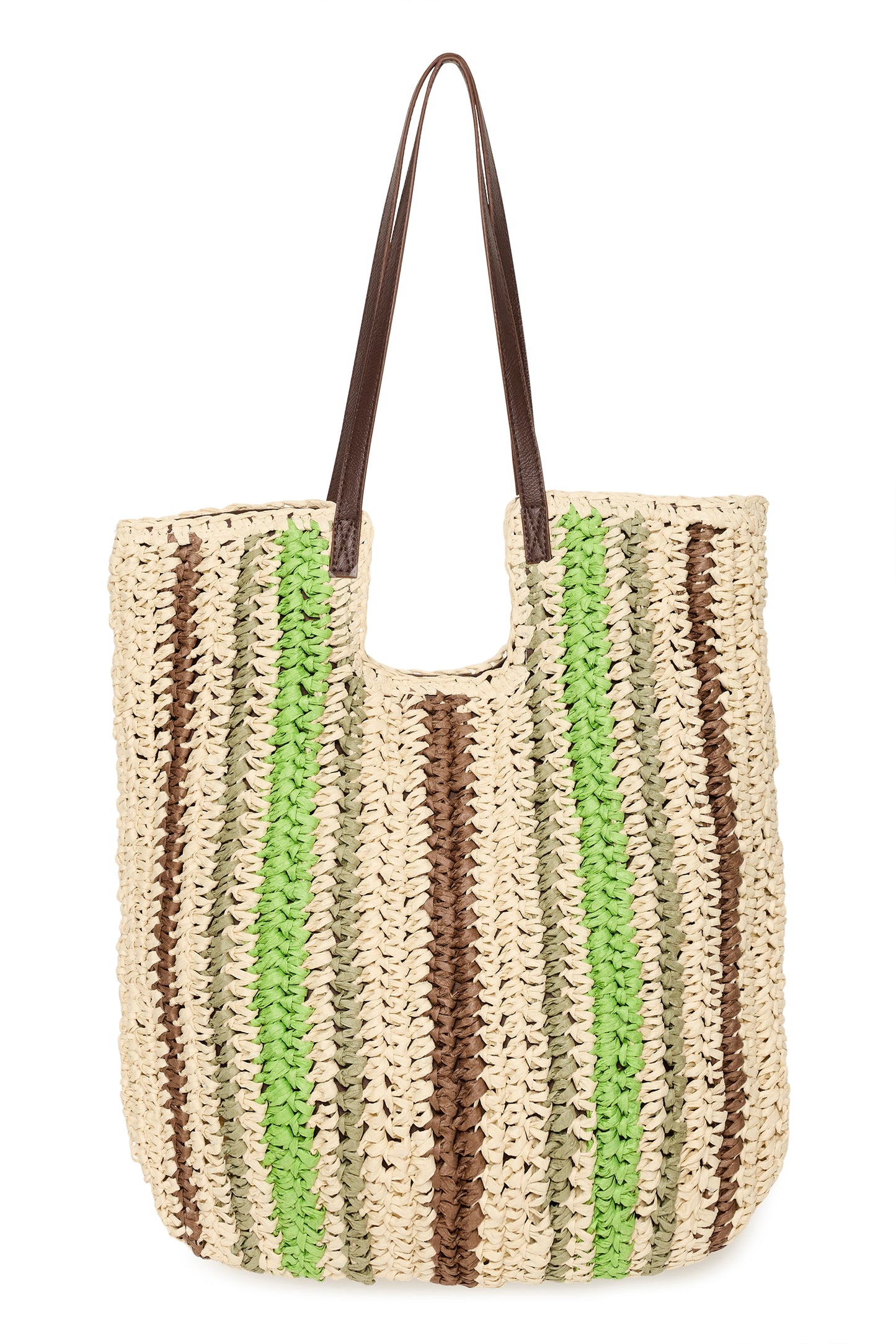 Sac tressé & similicuir ICHI