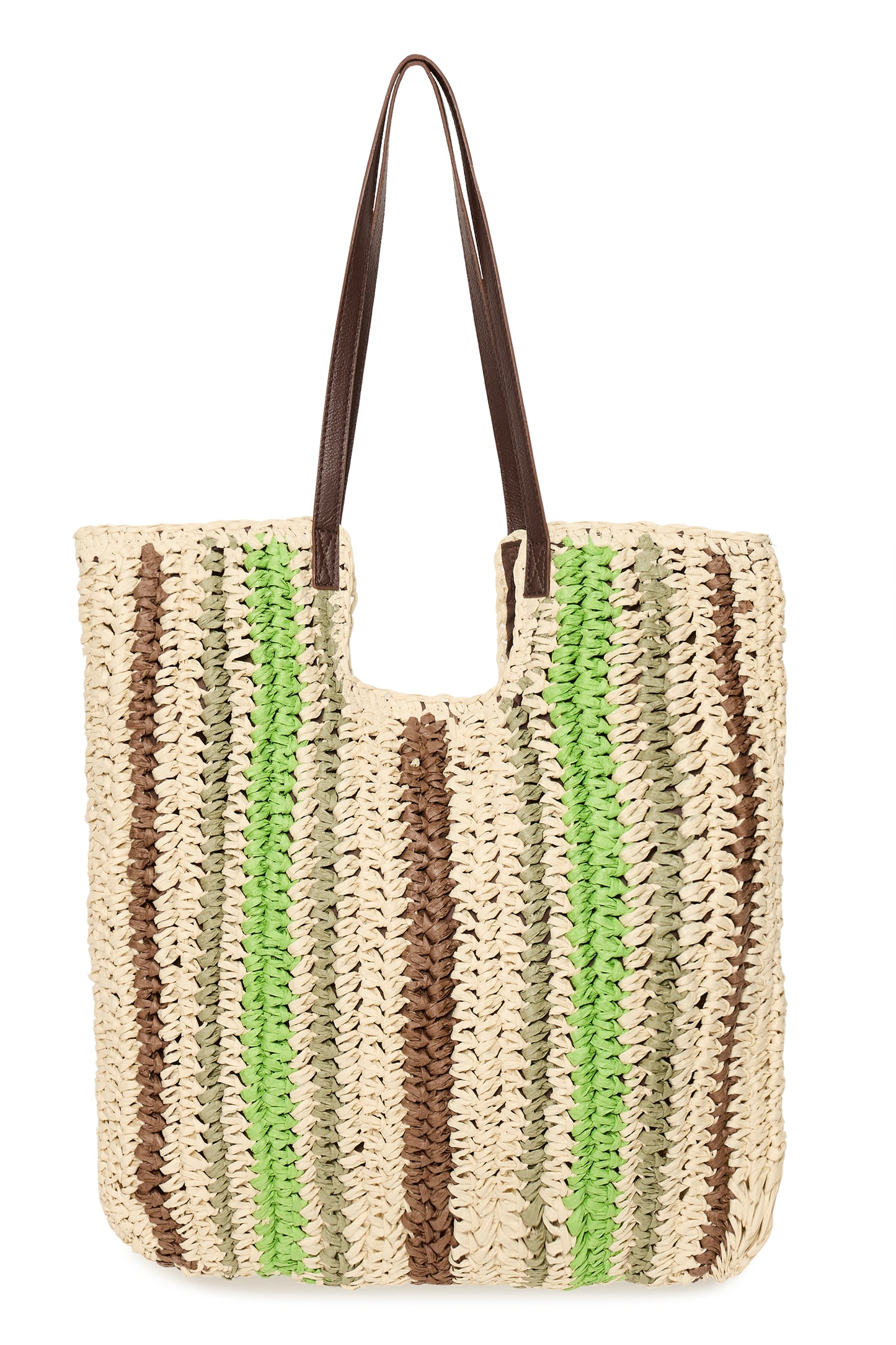 Sac tressé & similicuir ICHI