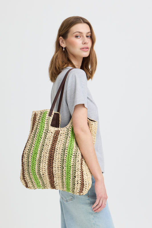 Sac tressé & similicuir ICHI