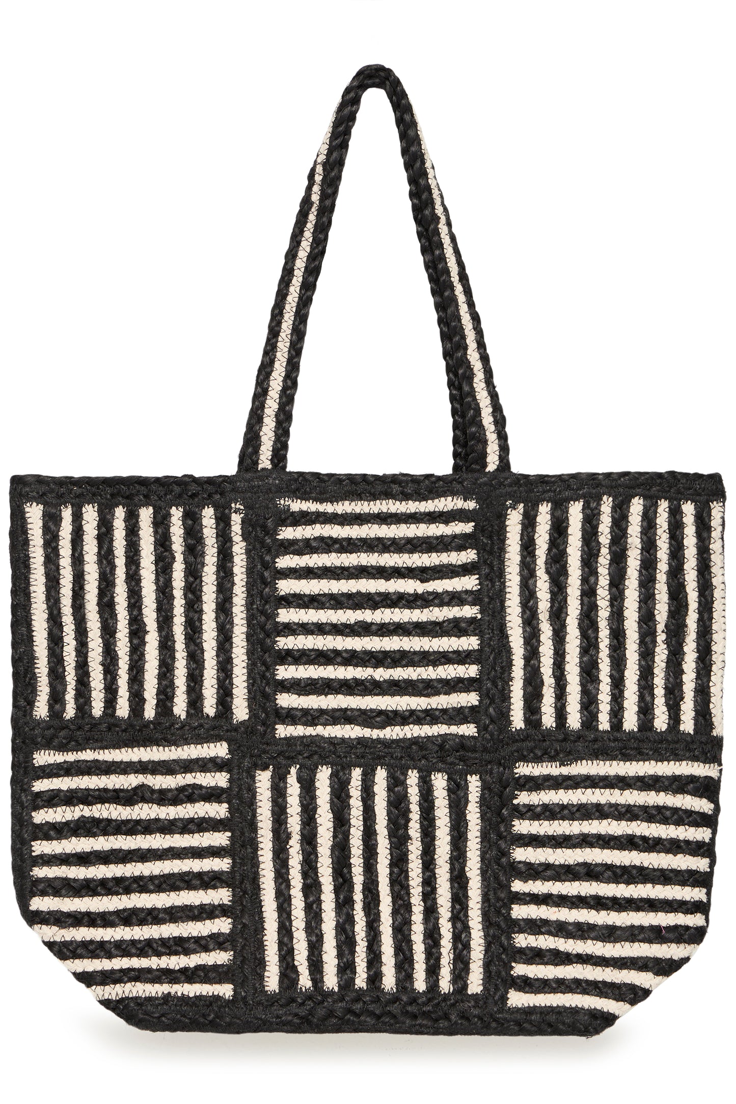Sac tressé rayures ICHI