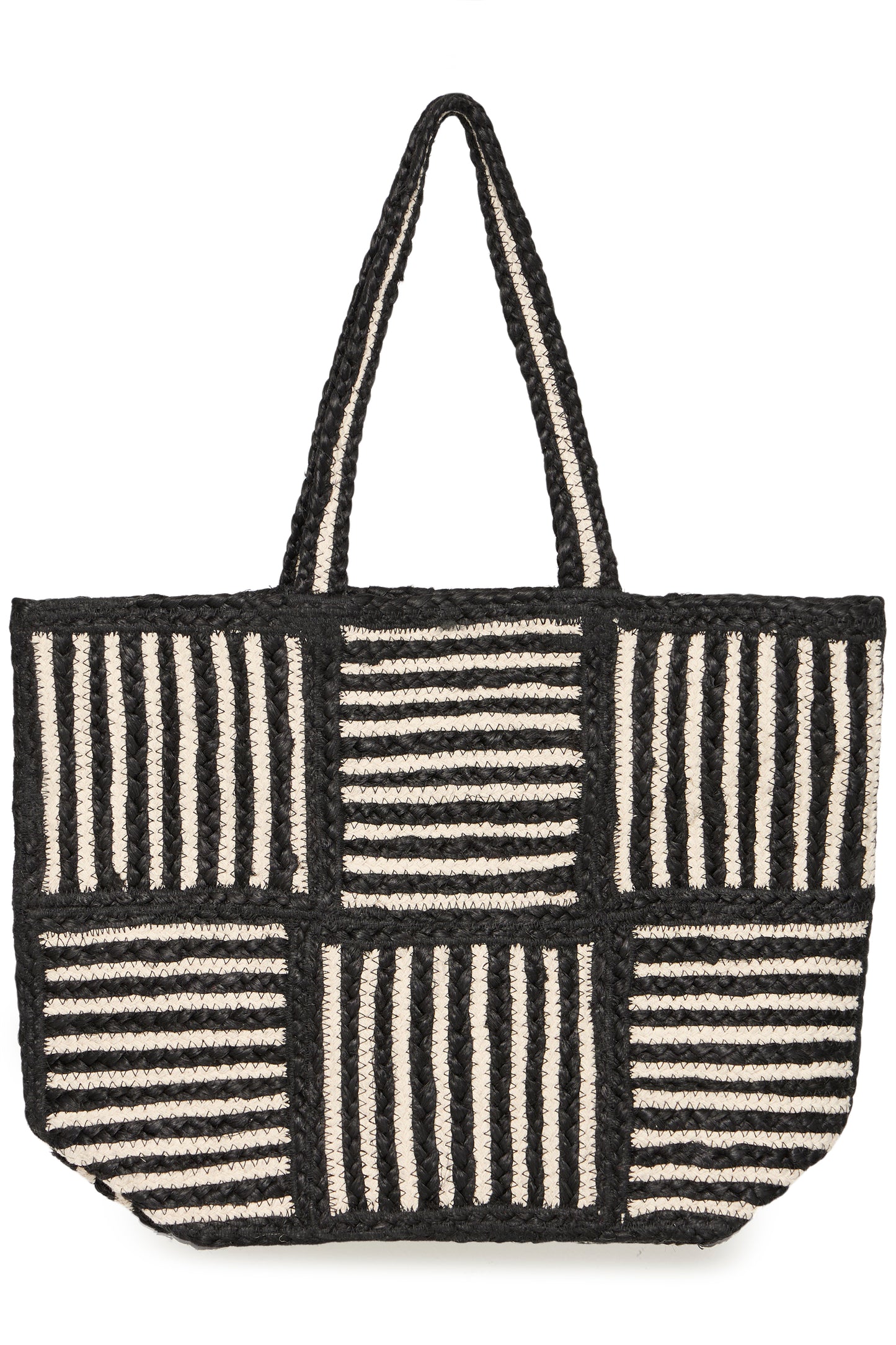 Sac tressé rayures ICHI