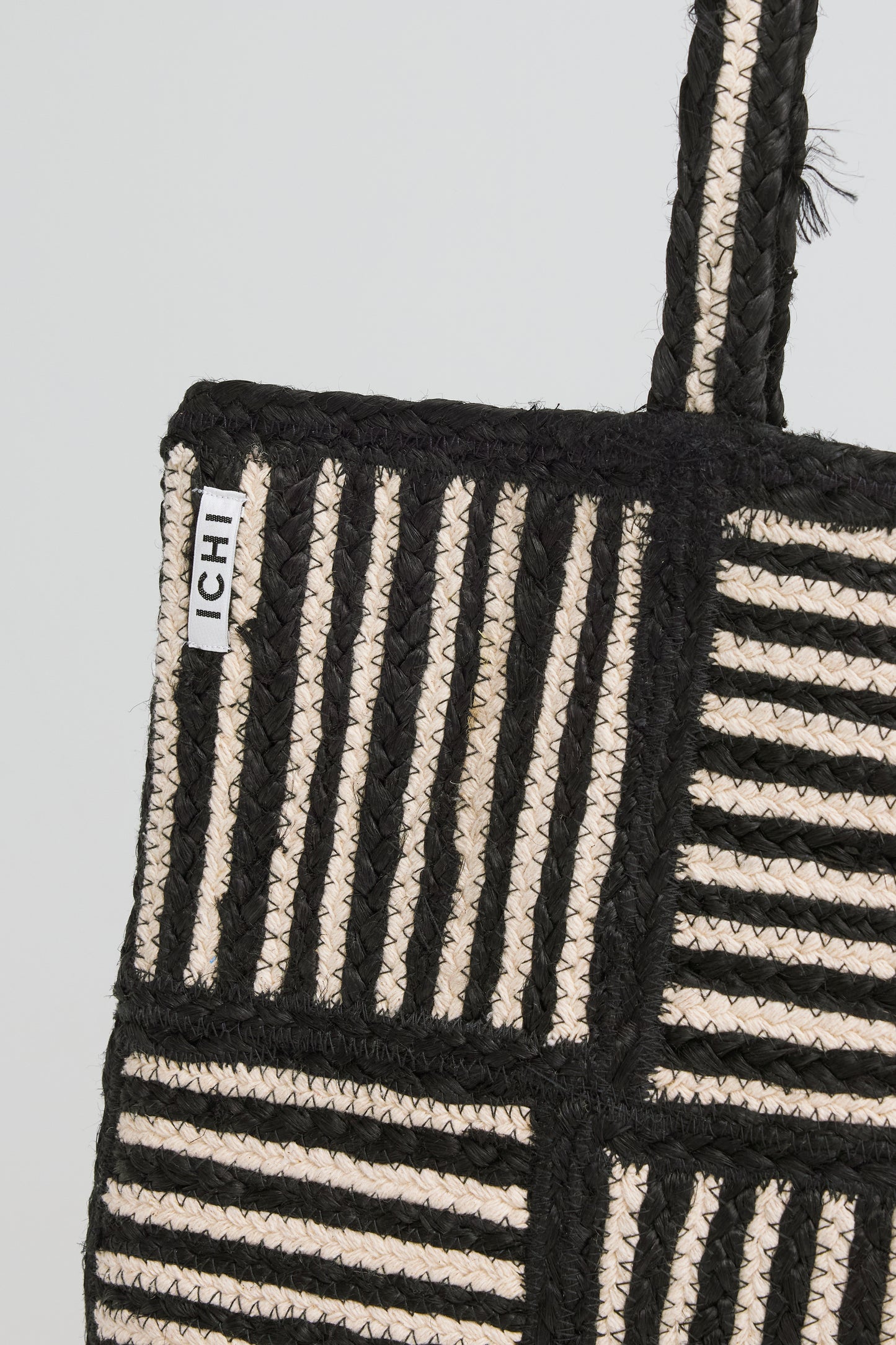 Sac tressé rayures ICHI