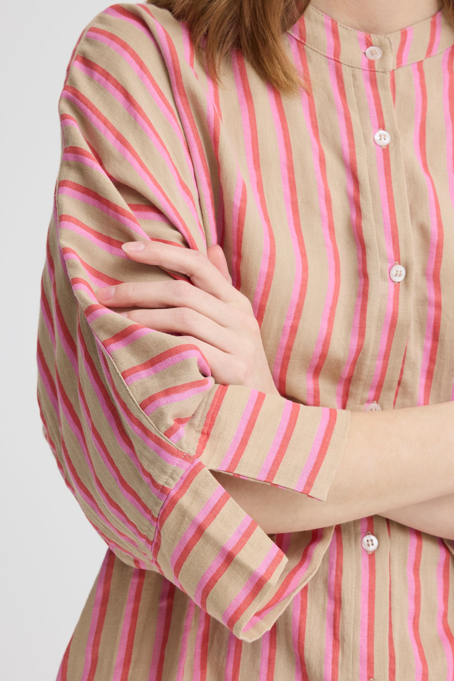 Tunique/chemise longue rayures ICHI