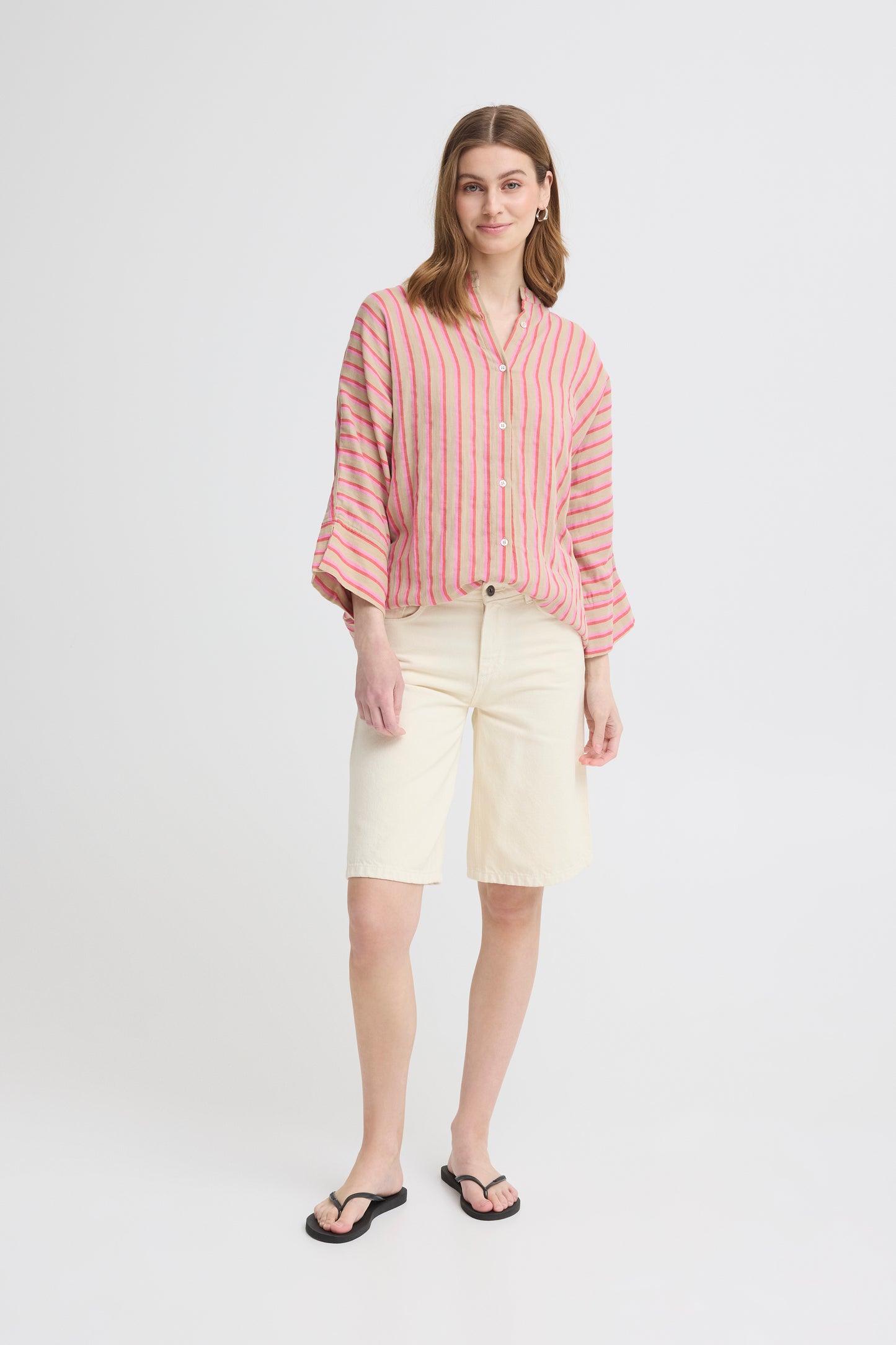 Tunique/chemise longue rayures ICHI