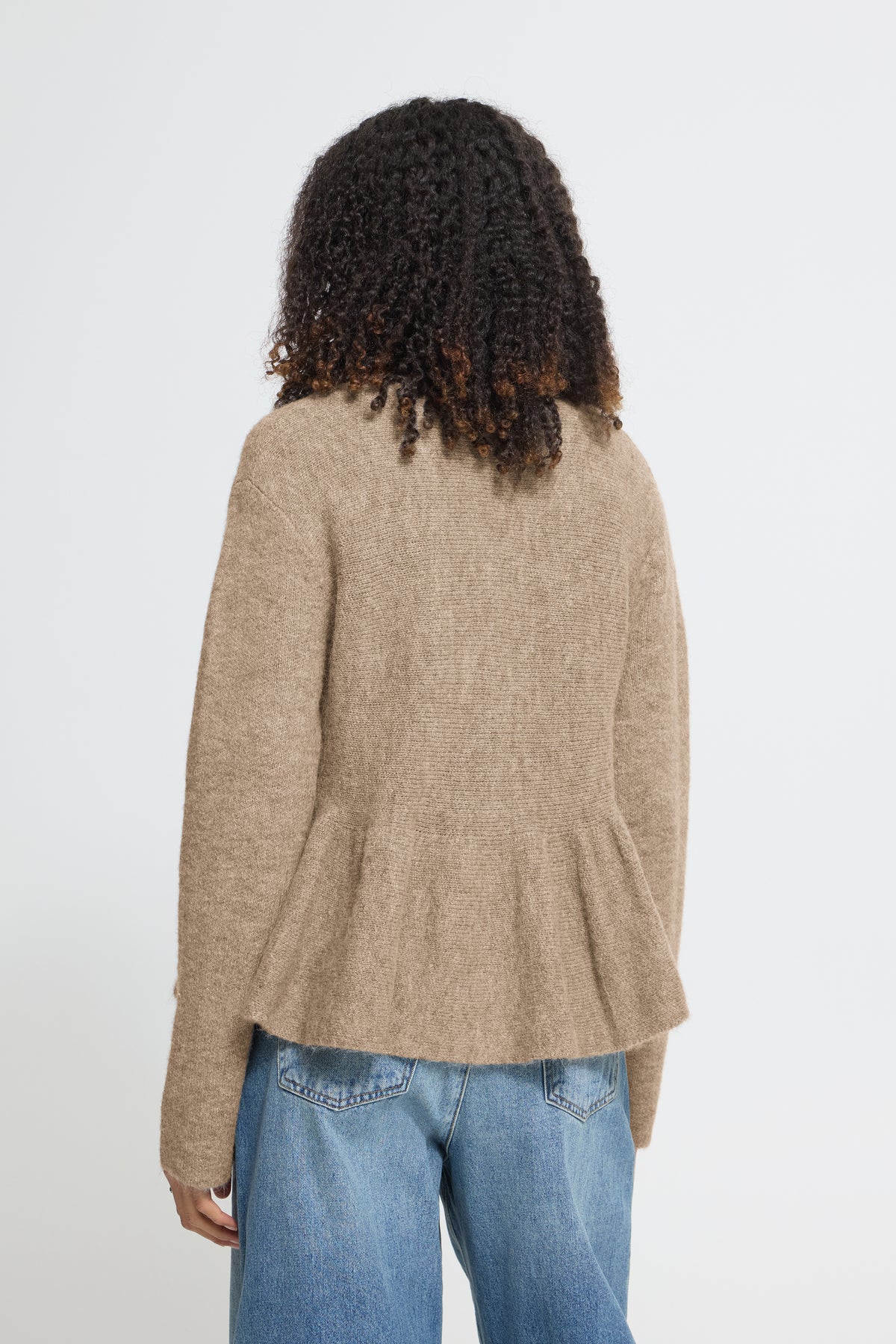 Pull/gilet péplum ICHI