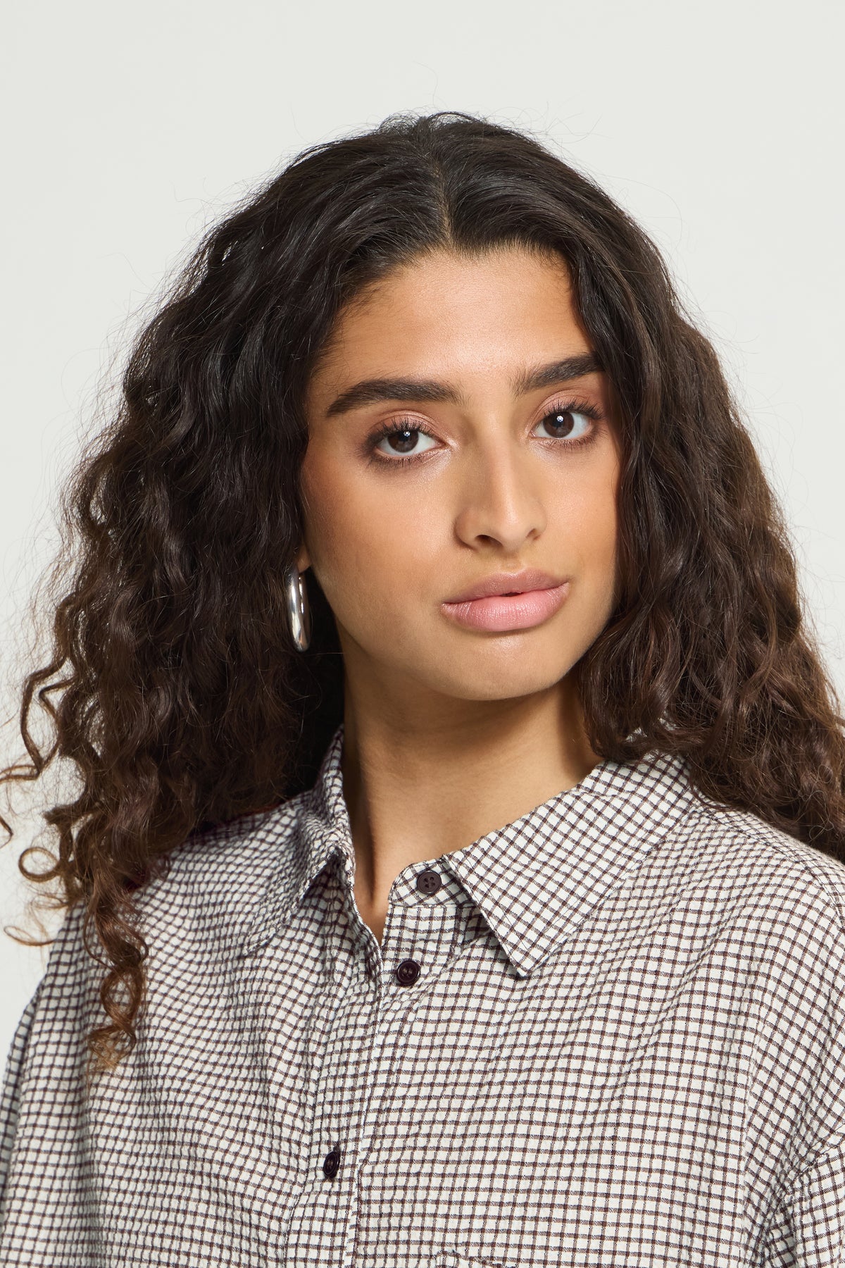 Chemise longue carreaux ICHI