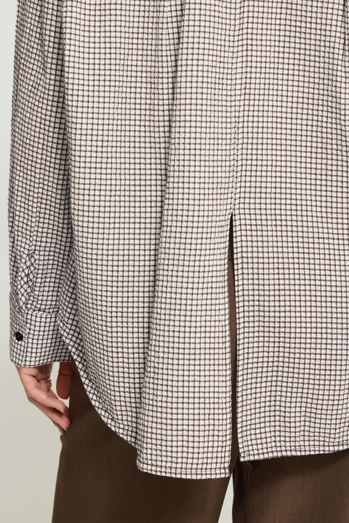 Chemise longue carreaux ICHI