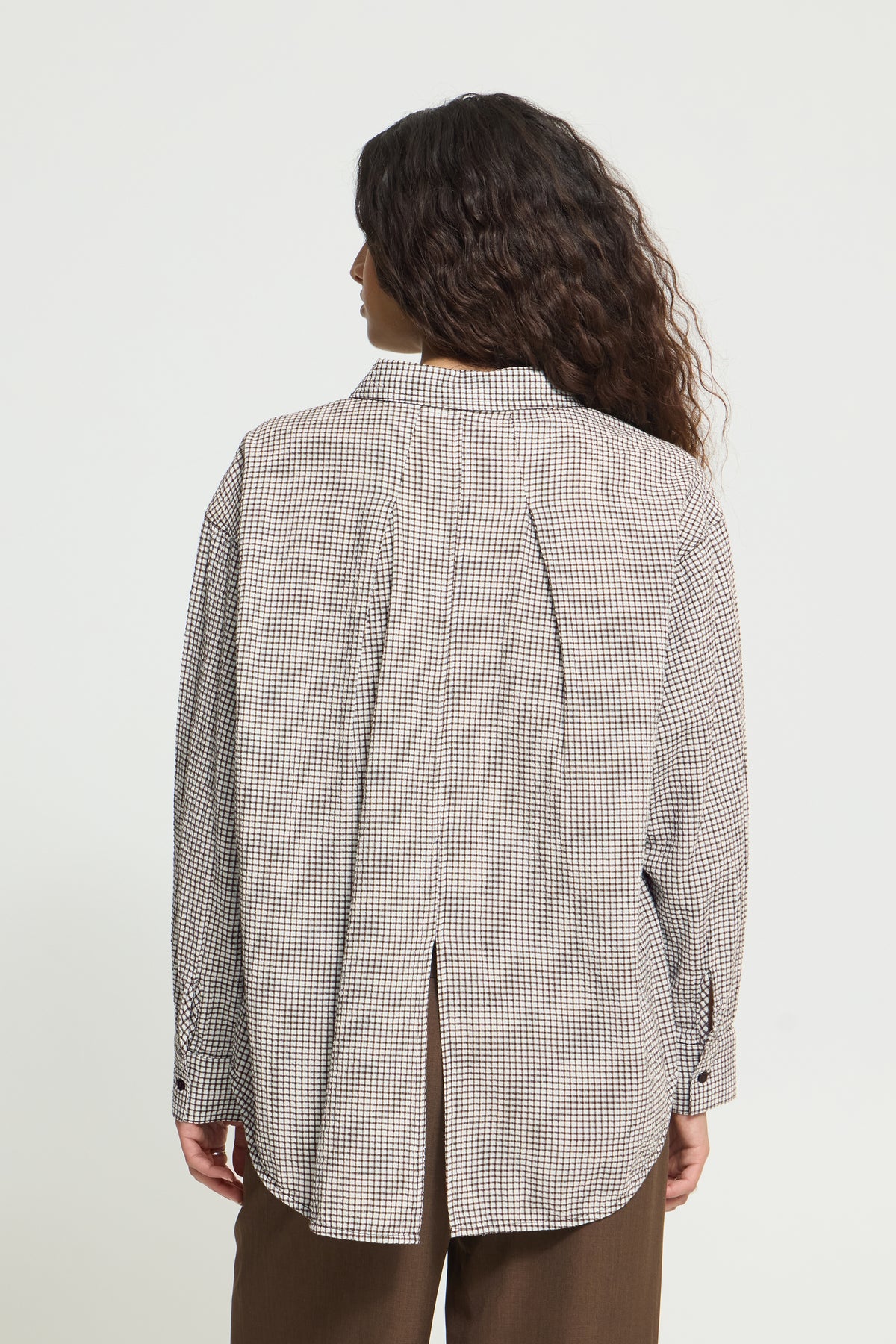 Chemise longue carreaux ICHI