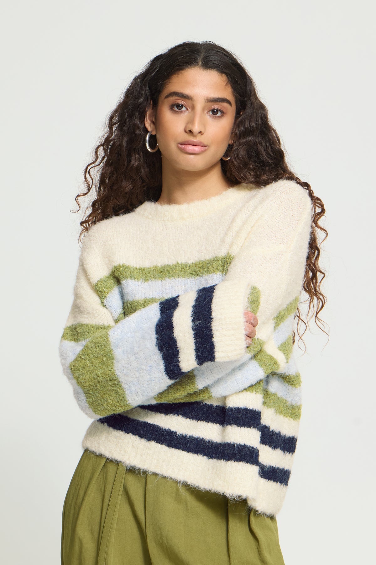 Pull rayures colorés ICHI
