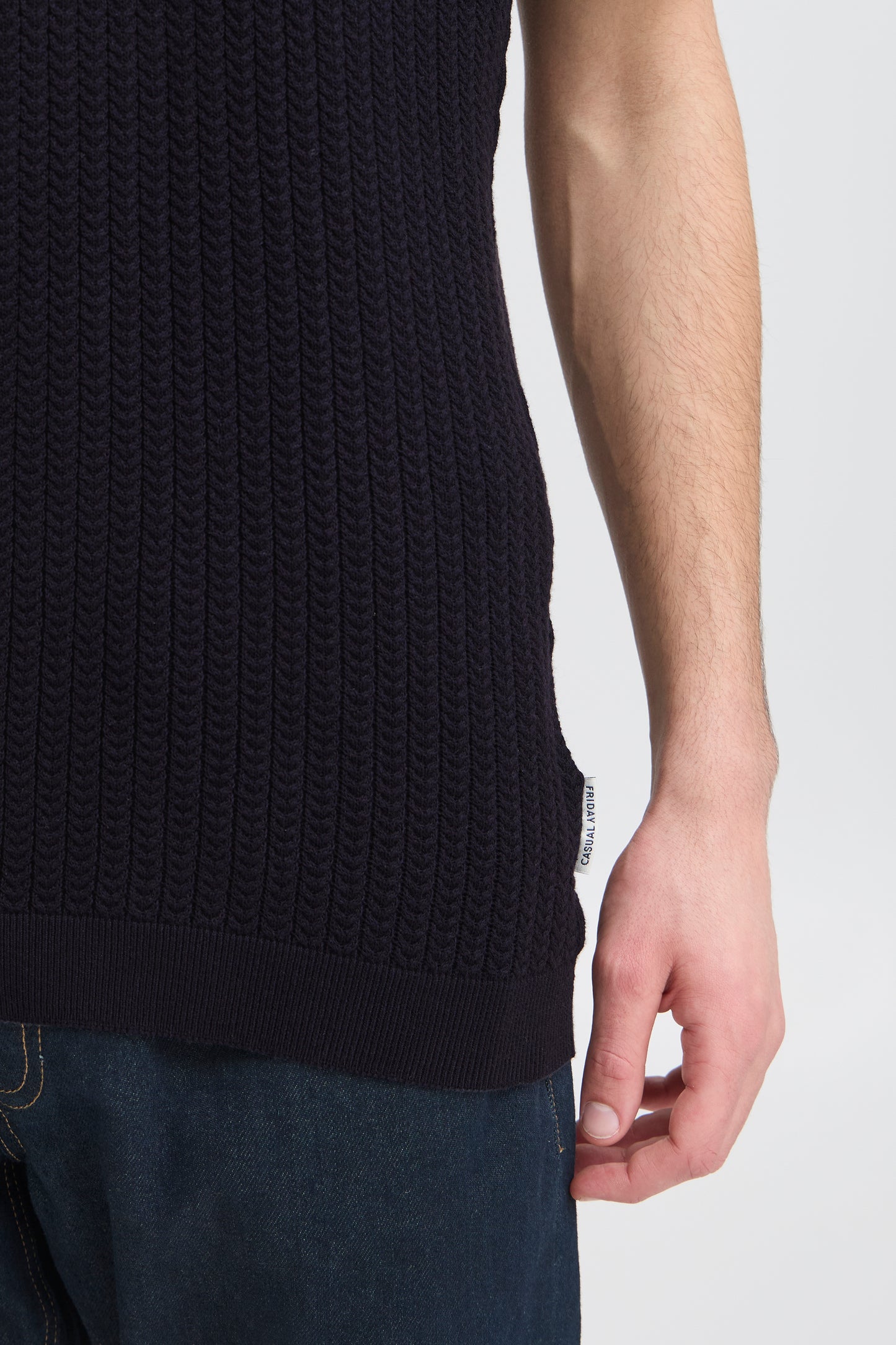 Polo maille tressé Casual Friday