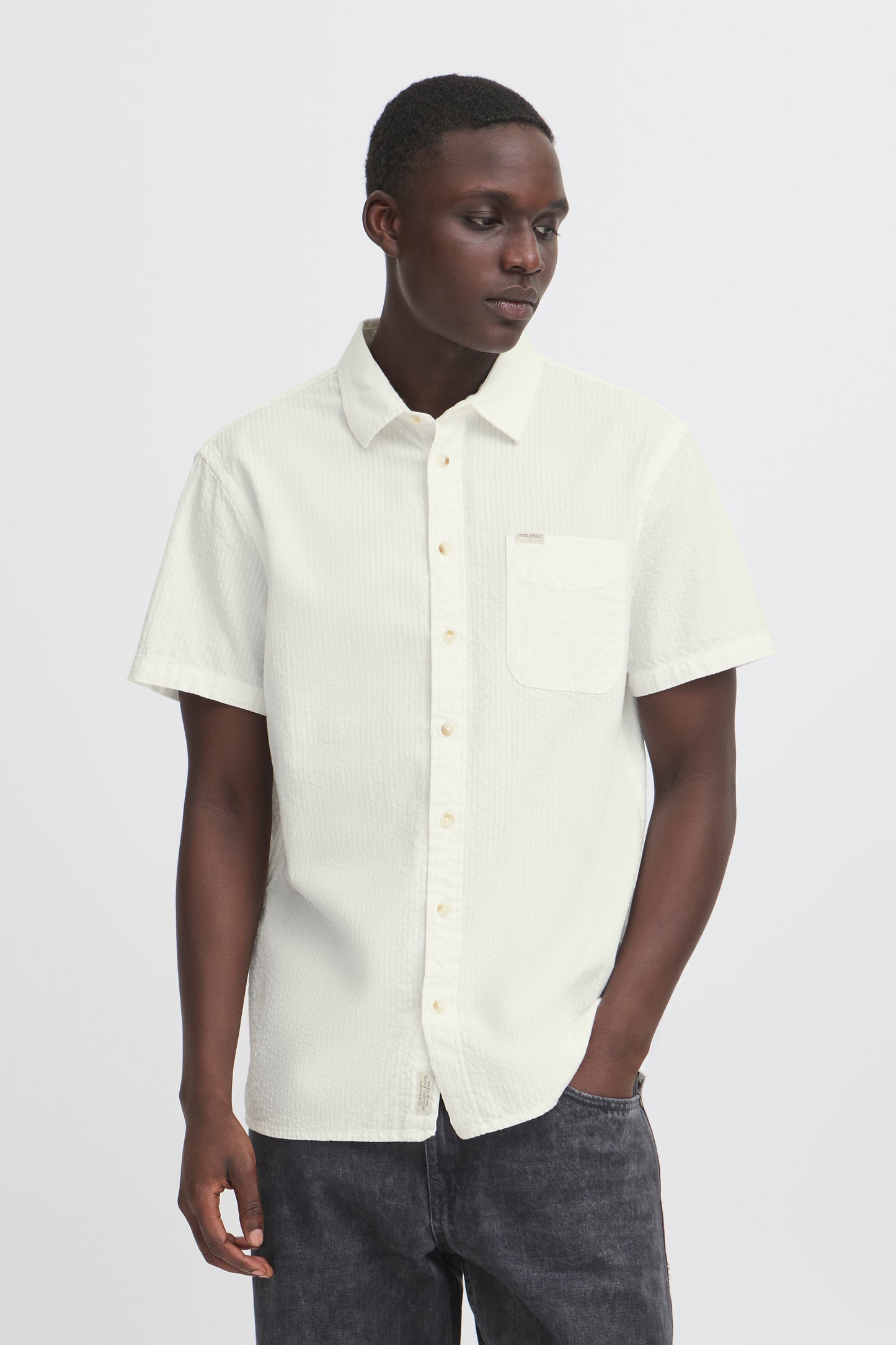 Chemise détail texture Blend