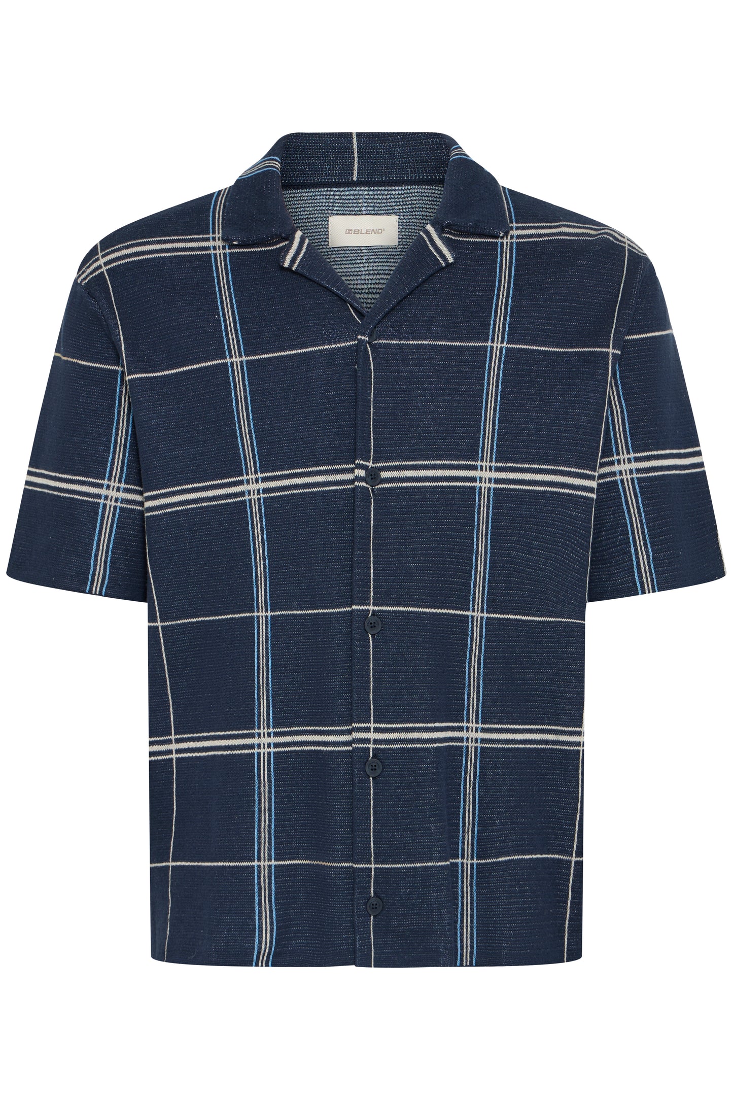 Chemise texturé carreaux Blend