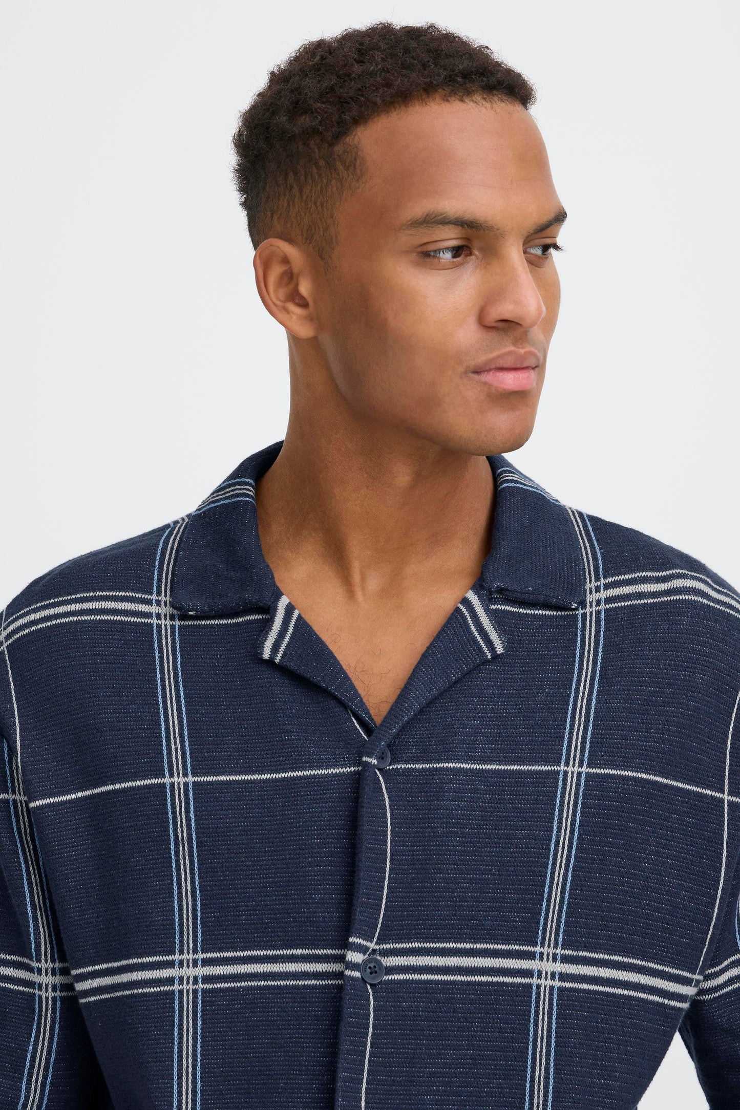 Chemise texturé carreaux Blend