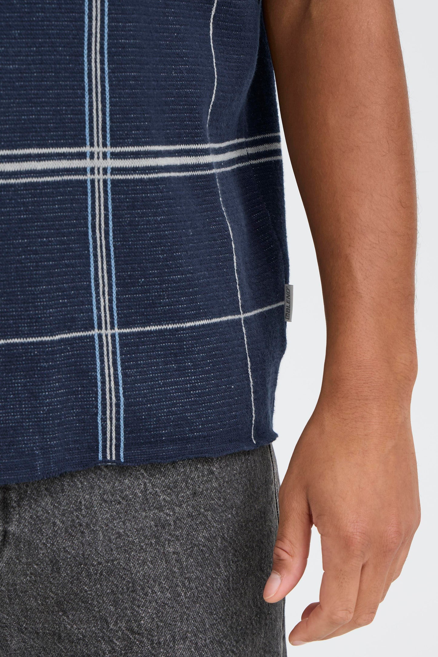 Chemise texturé carreaux Blend