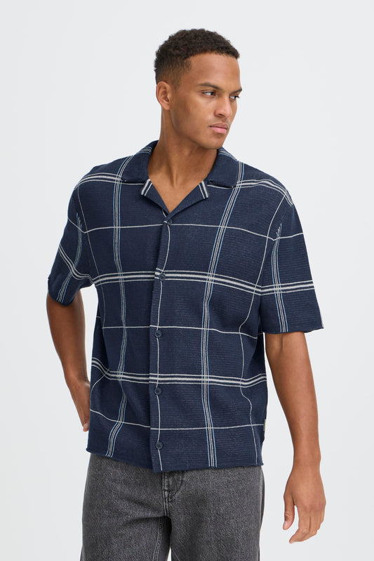 Chemise texturé carreaux Blend