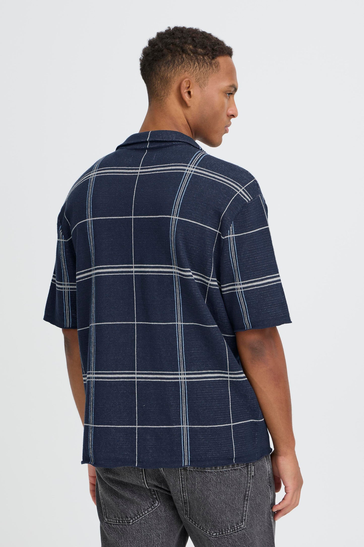 Chemise texturé carreaux Blend