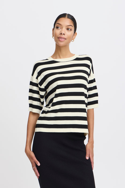 Pull fin rayures B.Young