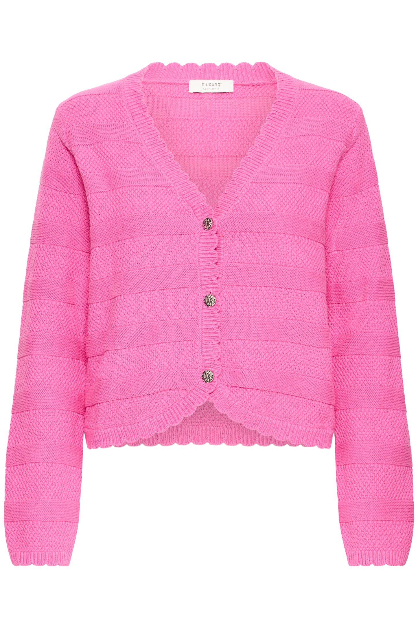 Gilet mailles détails B.Young