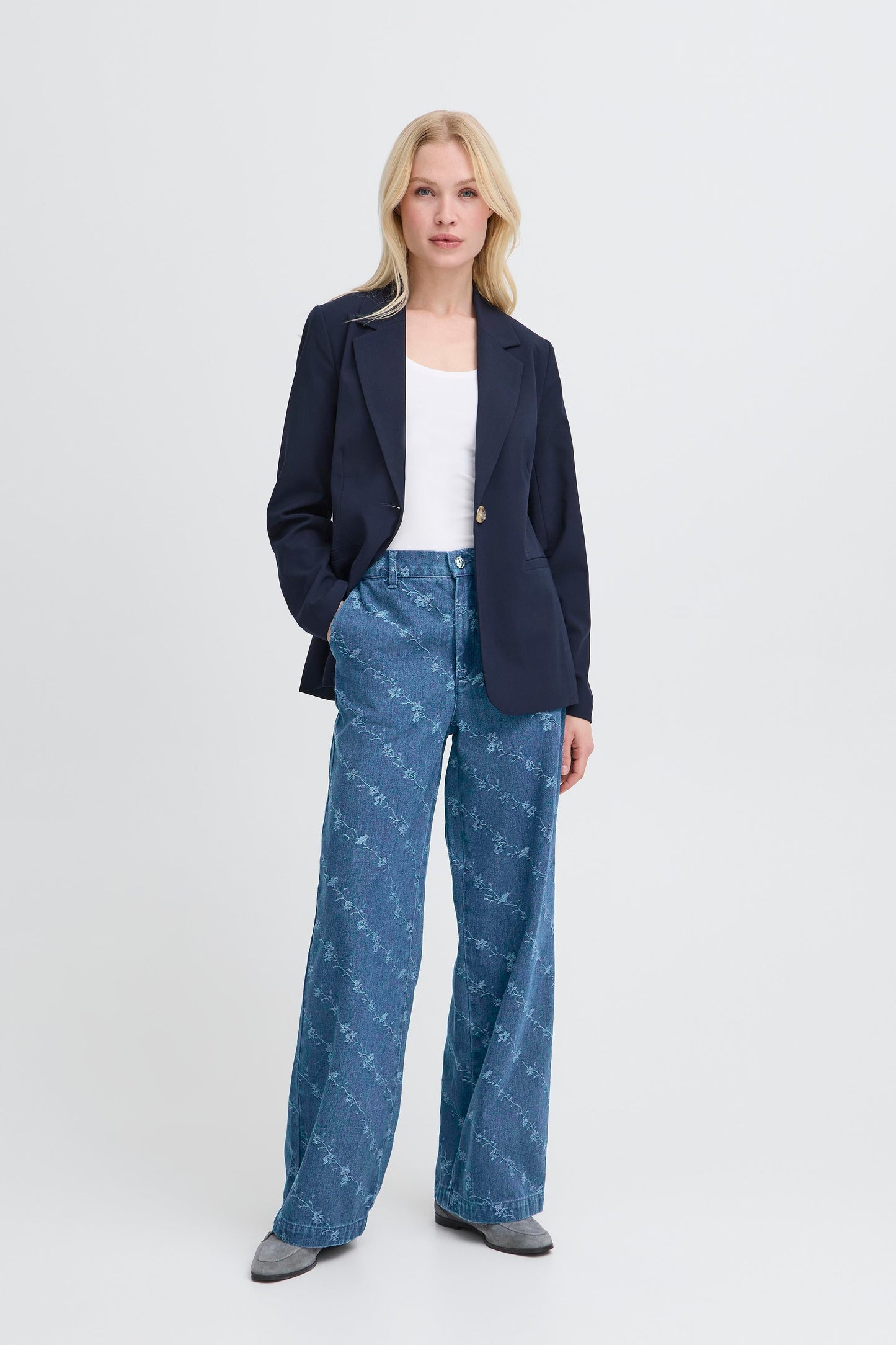 Jean large broderie B.Young