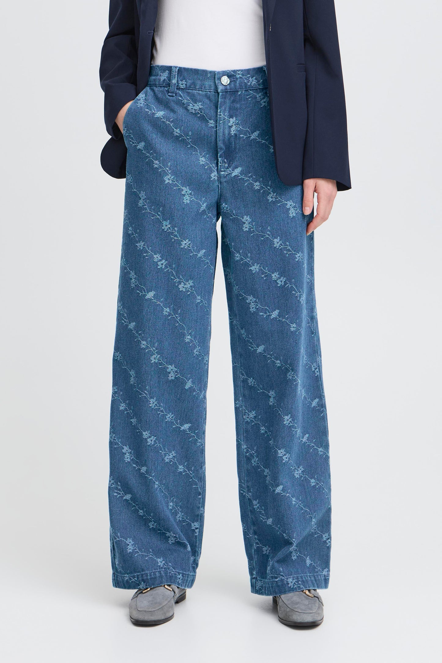 Jean large broderie B.Young